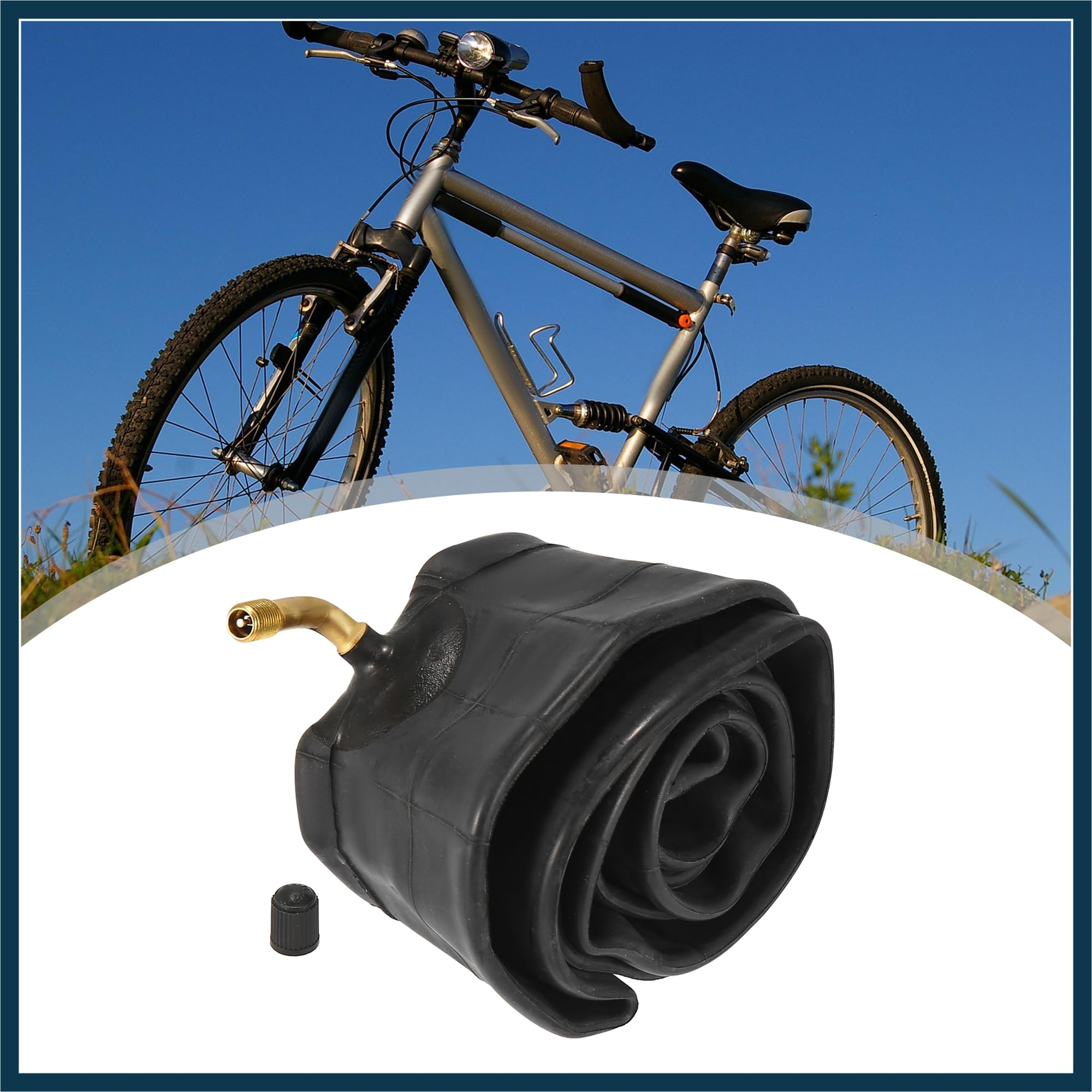 TUCKBOLD 16 Inch Bike Inner Tube 16x2.50 Bent US Type Valve Bicycle Tube Automotive Parts - Image 2
