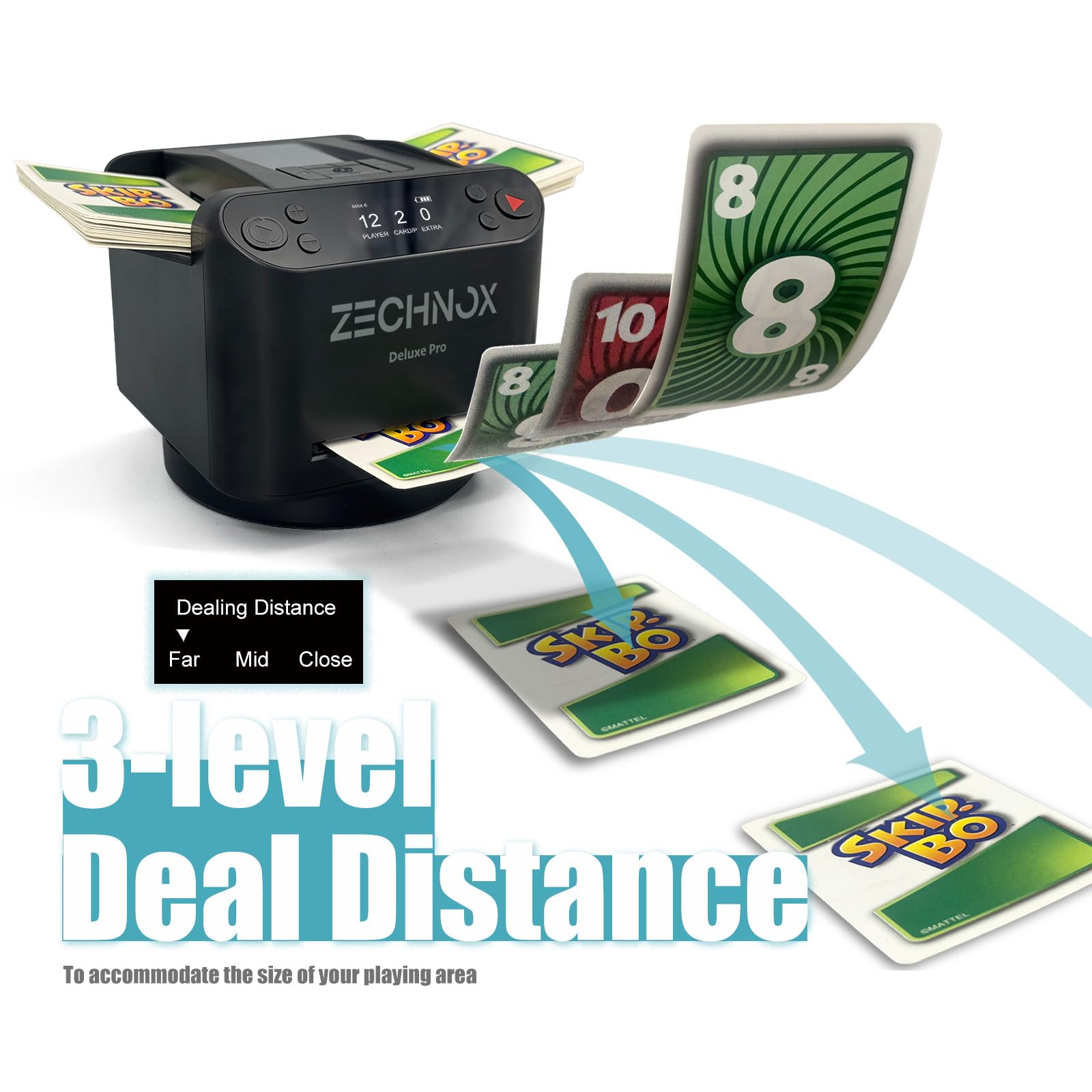 Phase 10 Smart 2-in-1 Automatic Card Shuffler & Dealer - Programmable ...