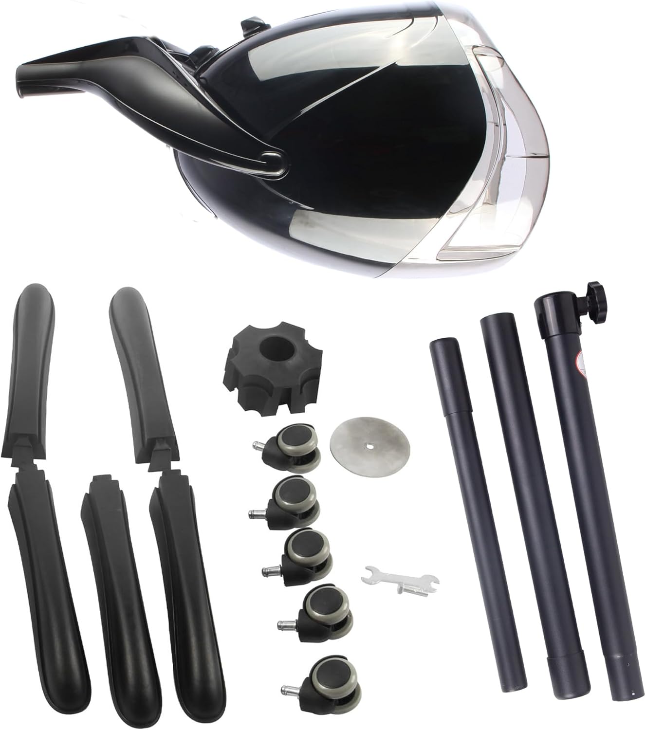 1000W Professional Hooded Hair Dryer,Standing Blow Hair Dryer with Cap and Wheels,Temperature and time are Adjustable,Suitable for Salon and Home