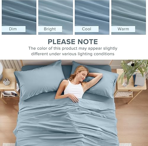 Vista 17 de Comfort Spaces - Sábanas con fundas de almohada Gris diamante