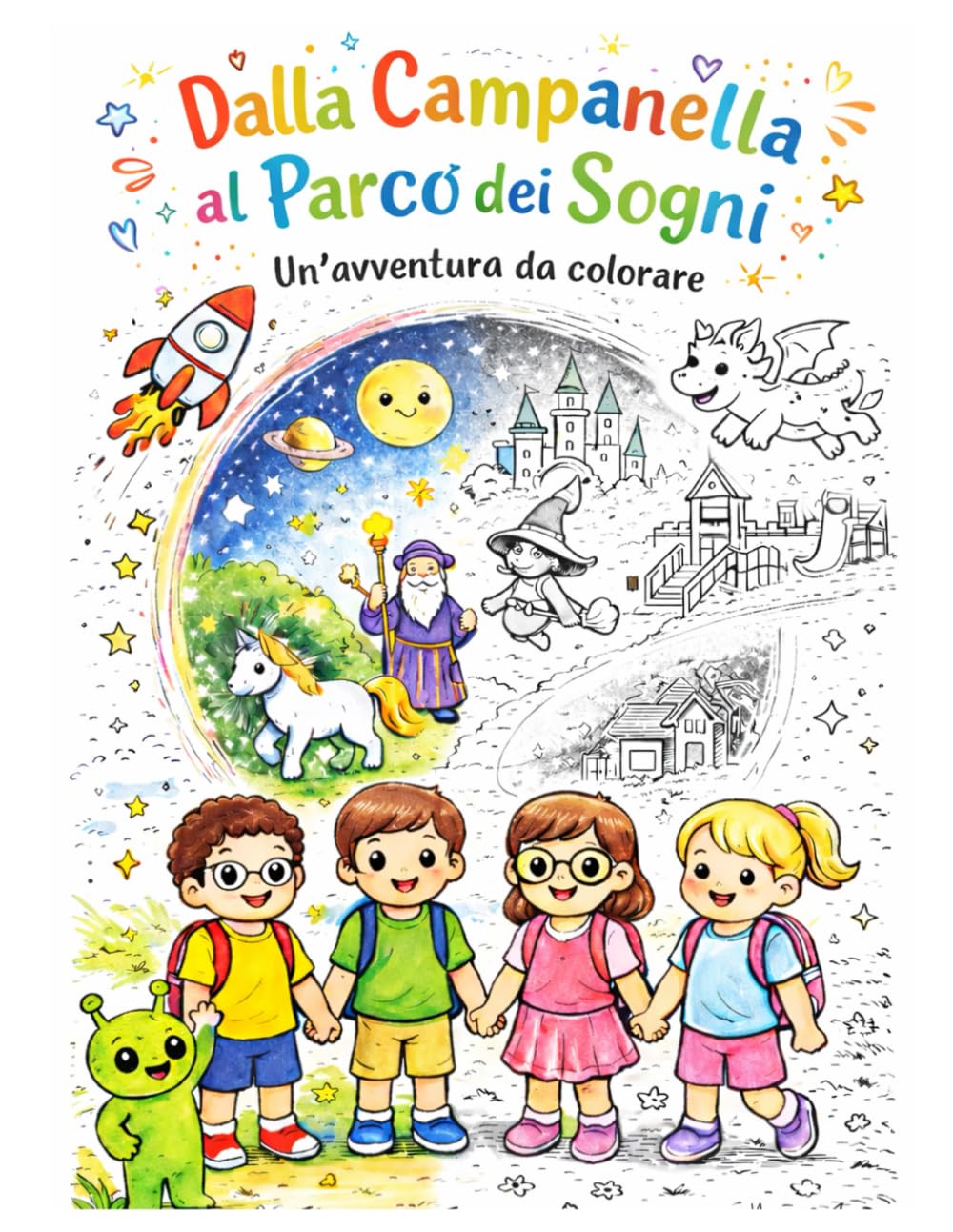 Dalla Campanella al Parco dei Sogni: Un’avventura da colorare per bambini