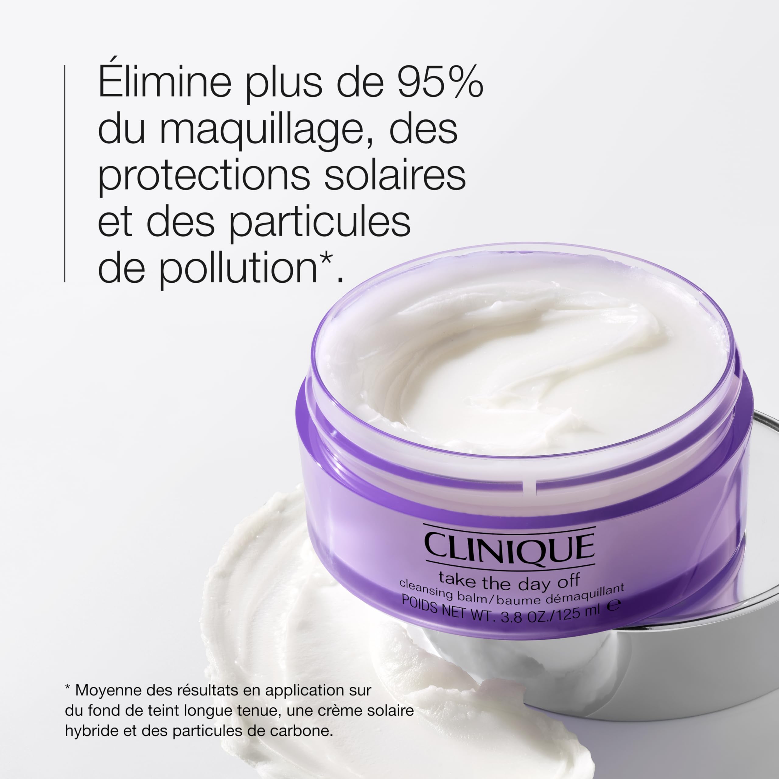 Clinique Take The Day Off Set Démaquillant (125ml) + Mousse Nettoyante (125ml) - Dissout Maquillage et Écran Solaire - Dissout Impuretés, Écran Solaire et Pollution
