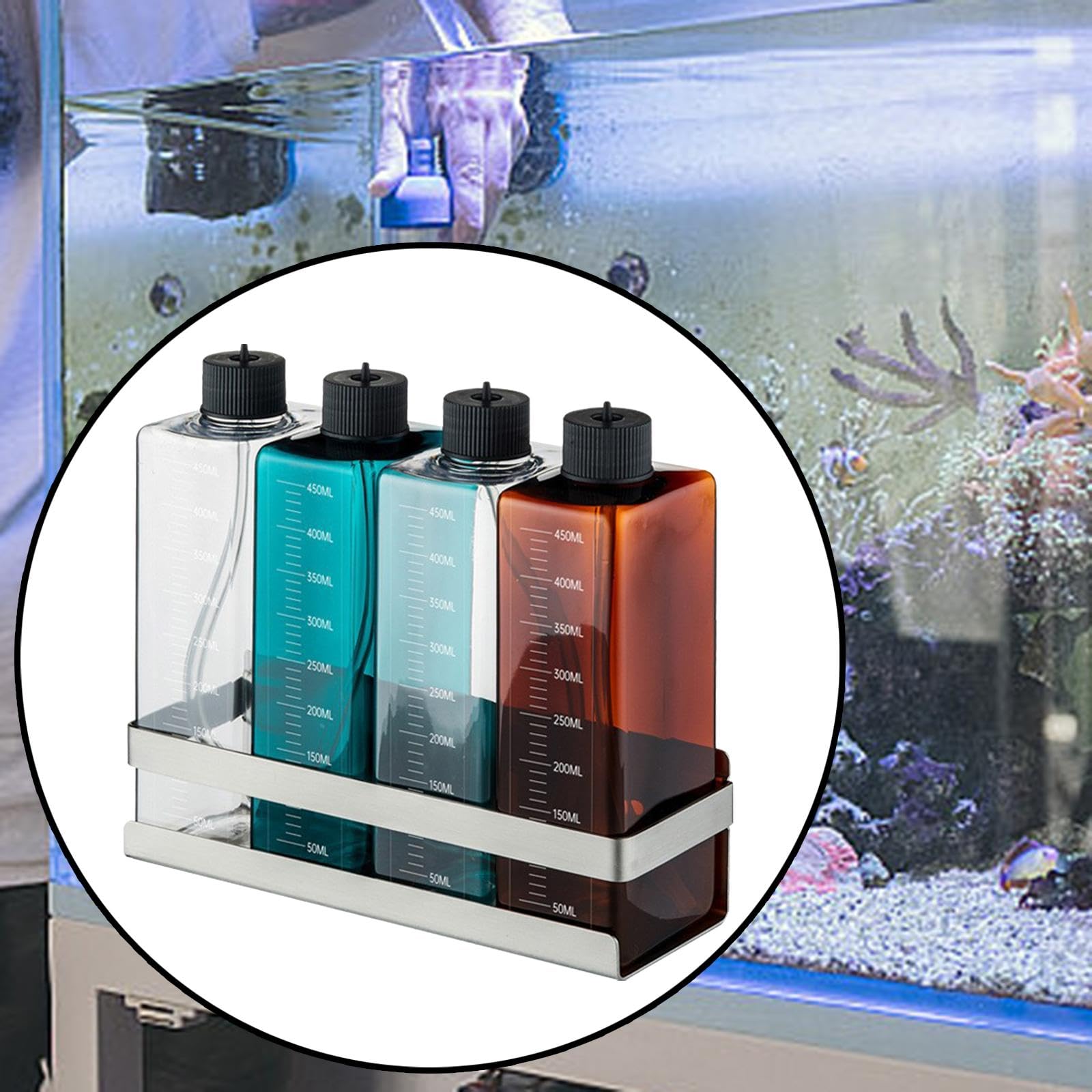 4 Pezzi Bottiglia di Titolazione per Acquario con Piante, Pratica, Robusta, Leggera, Multiuso per Acquario Marino E Acquario Piantumato, B