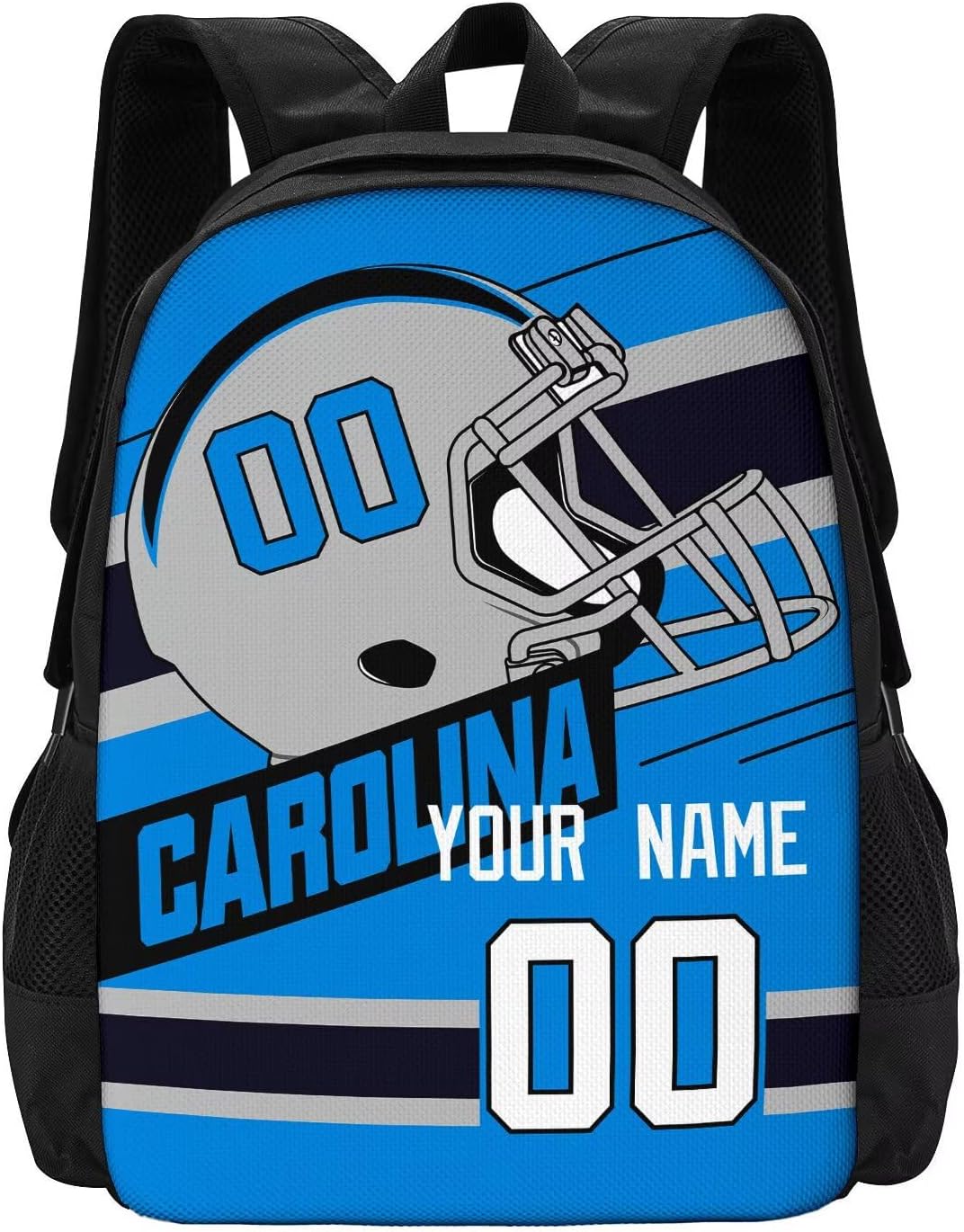 Carolina Backpack for School Custom Name Number Backpack for Boys Kids Youth Men Gifts