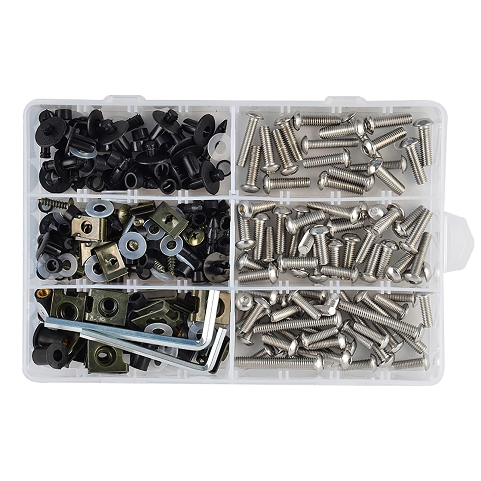 Compatibile Con Yamaha Per FJ09 Per FZ07 2016 Per FJ600 1985 Per FJR1300 2003 2004 2005 Kit Viti Carenatura Parabrezza Moto(D 253pcs)