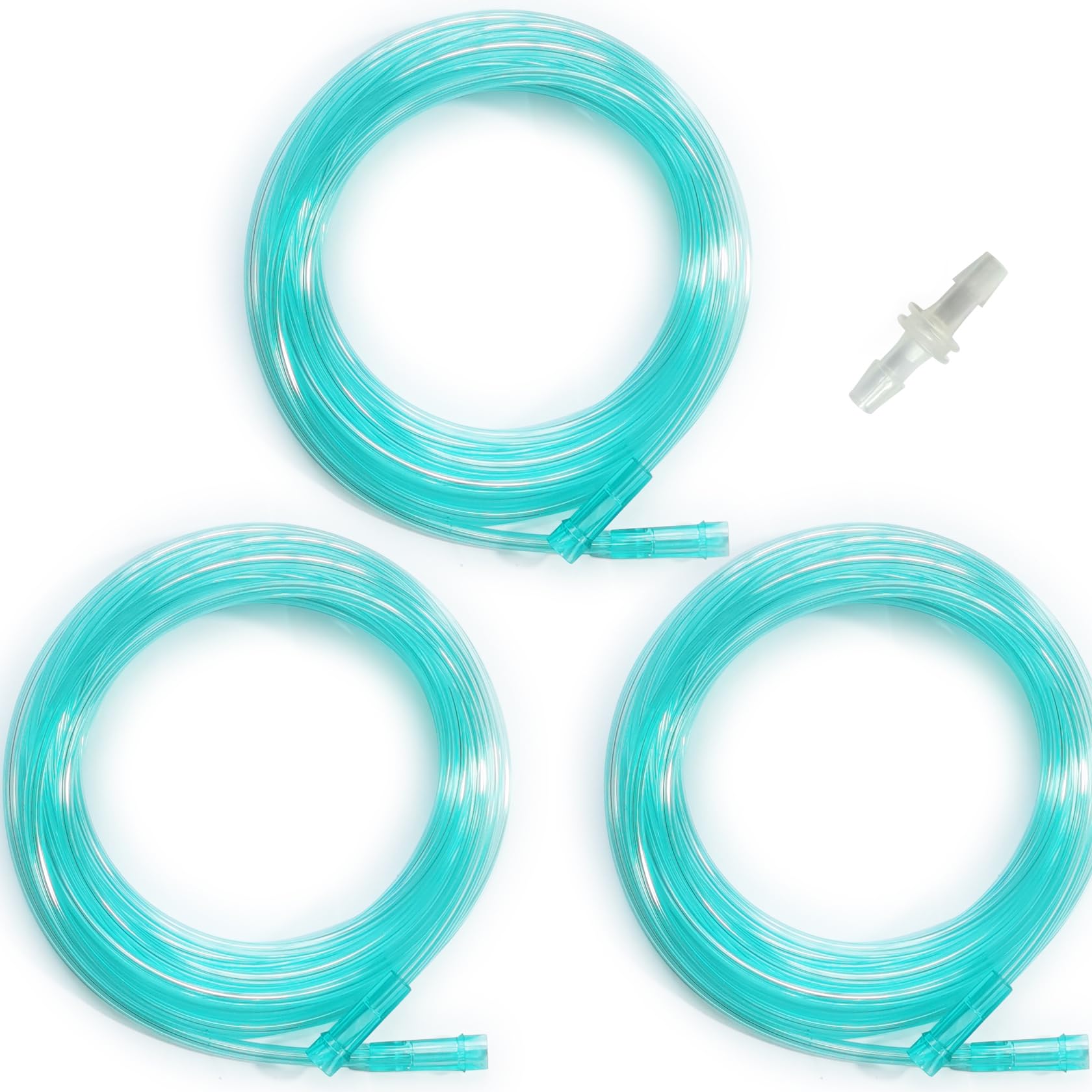 3 pcs Oxygen Tubing, 5m(16.4 ft) Each, with a Total Length of 15m(49.2 ft), Kink Resistant