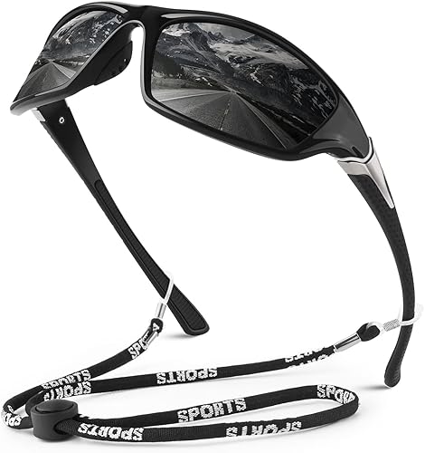 Gafas de sol polarizadas deportivas para hombres y mujeres, gafas de pesca y conducción rectangulares, protección UV400