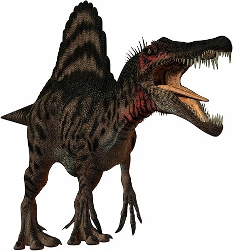 Miniatura 2 de Wallmonkeys FOT-8021226-24 WM347788 Spinosaurus-3D Dinosaur - Calcomanías de pared de despegar y pegar de dinosaurio de alto x 24 pulgadas de ancho,