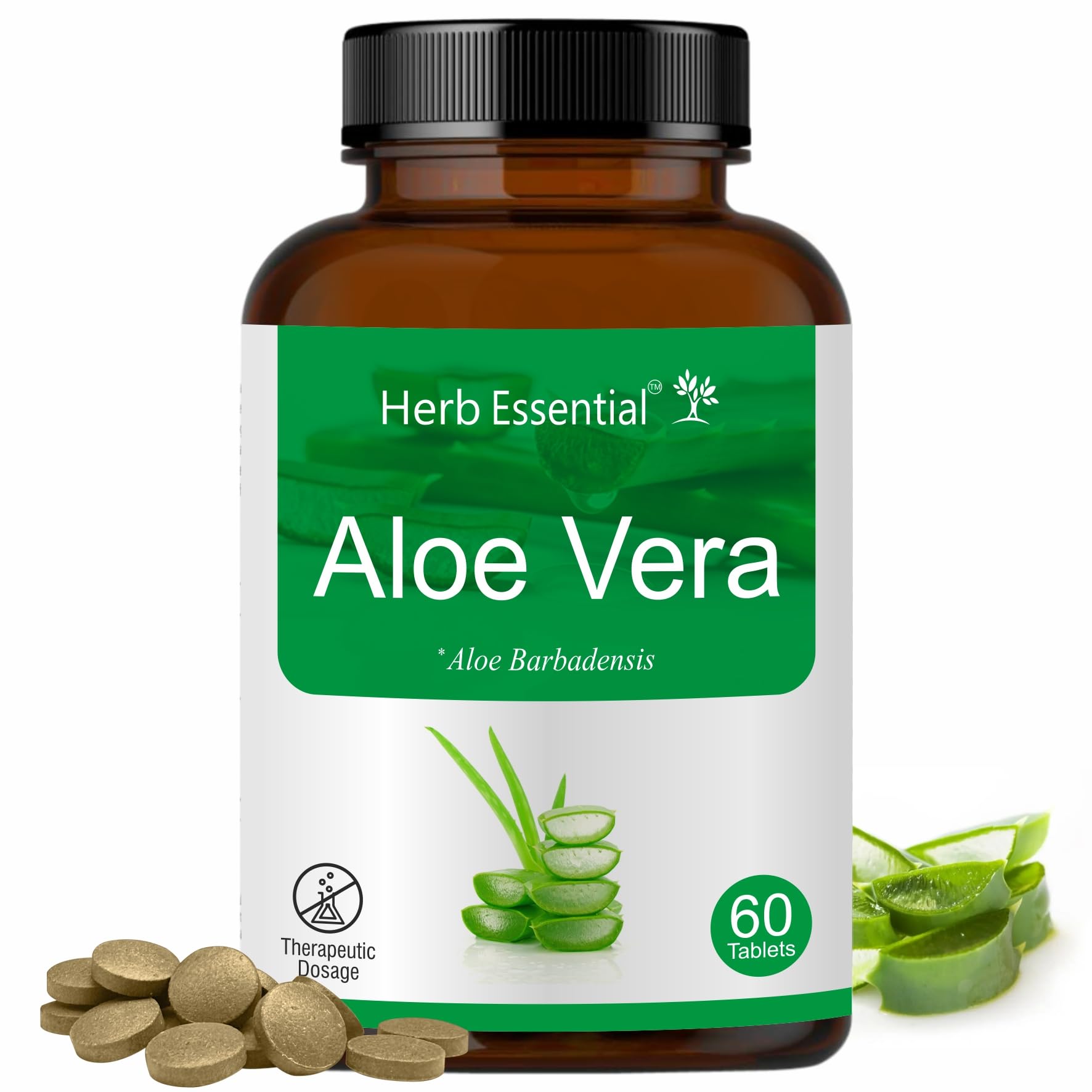 Herb Essential Aloevera Tablet, 500mg, 60 Tablets |Rejuvenate Skin & Hair | Made with 100% Pure Herb extracts| Pack of 1 (B08612VBKV) Amazon Price History, Amazon Price Tracker