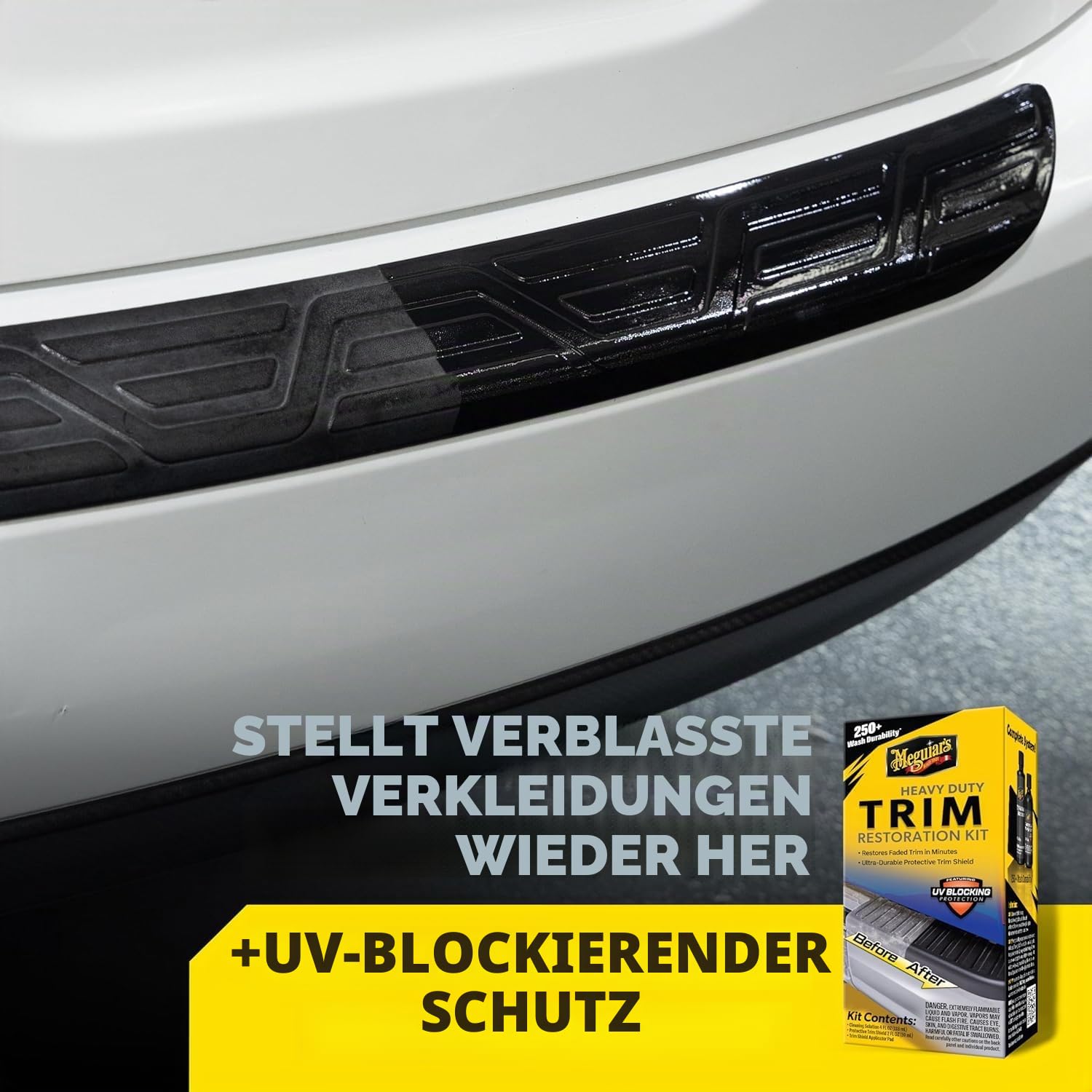 Meguiar’s Heavy Duty Trim Aufbereitungsset für Zierleisten und Kunststoff