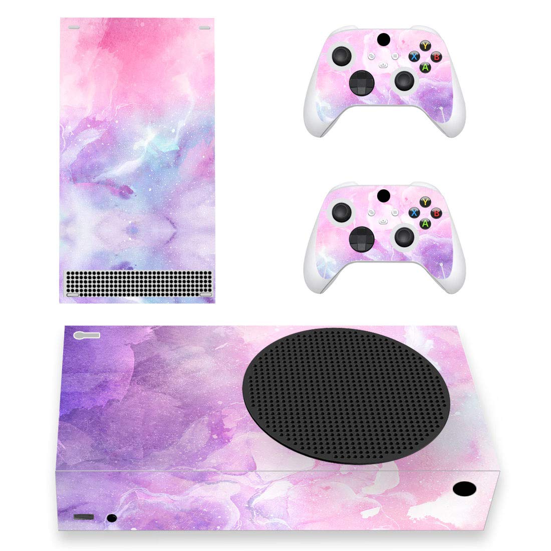 playvital Psychedelic Pink Custom Vinyl Skins for Xbox Series S, Wrap Decal Cover Stickers for Xbox Series S Console Controller — view 13