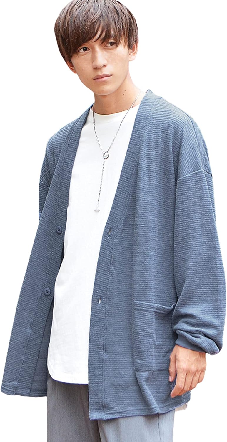 Joker Select ジョーカーセレクト 正規取扱店 ニットソーオーバーカーディガン アウター 薄手 メンズ ビッグシルエット
