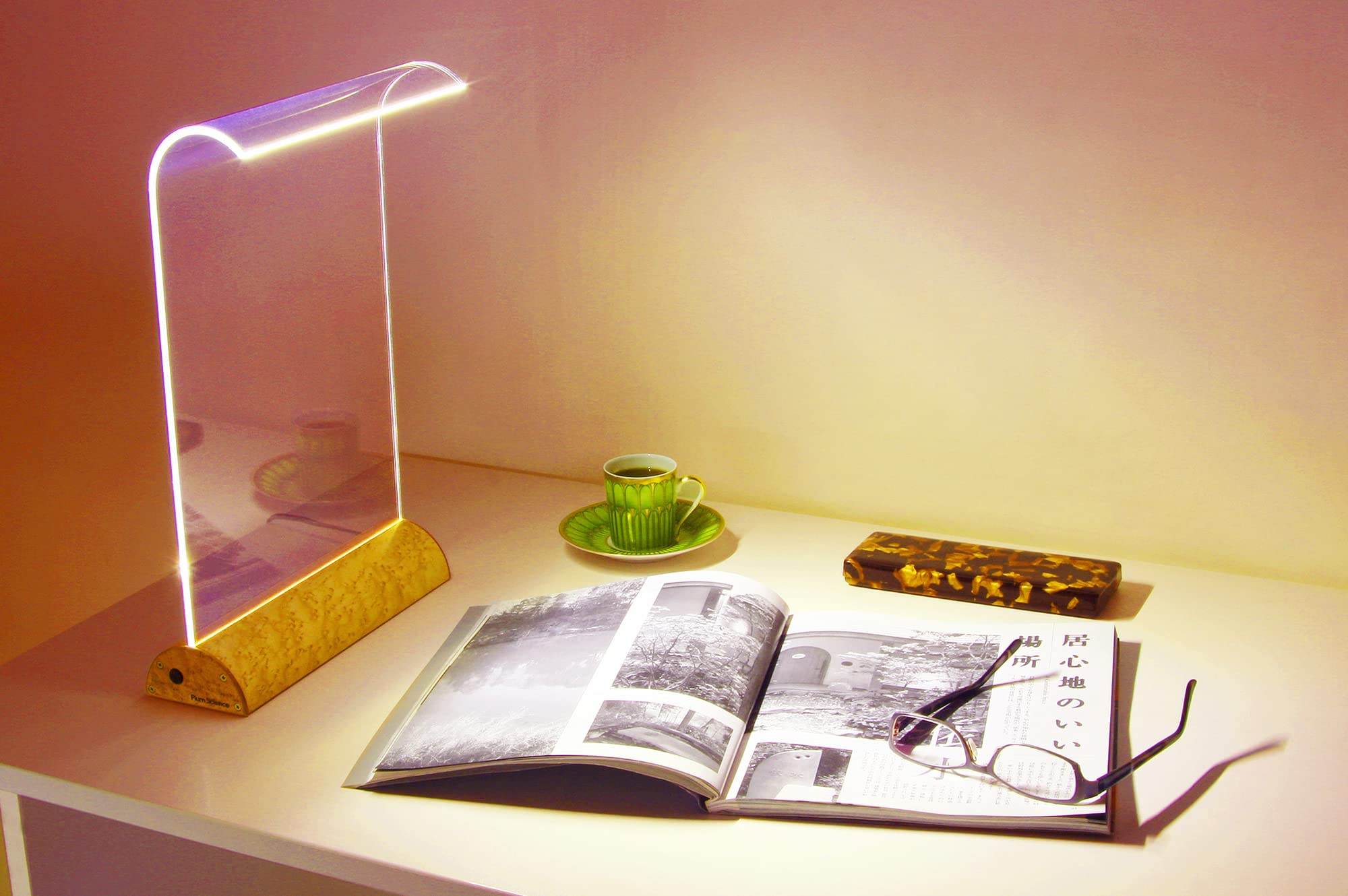 Amazon.co.jp: Glowide Wood LED デスクライト GW1000N-B
