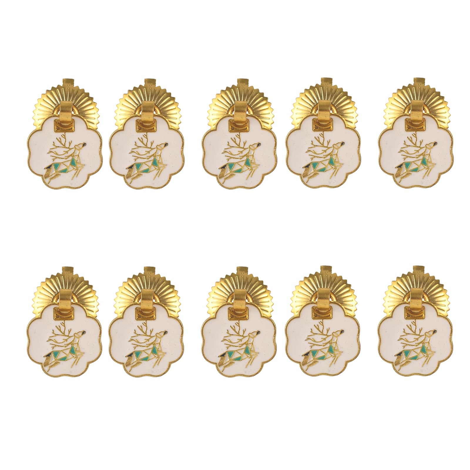 Fexxkg Baby Elk 10Pcs Multipurpose Tin Box Decorative Handle Box Decorated Drawer Door Rings Pulls Jewelry Case Drawer Knobs Hardware Furniture Hardware Handles