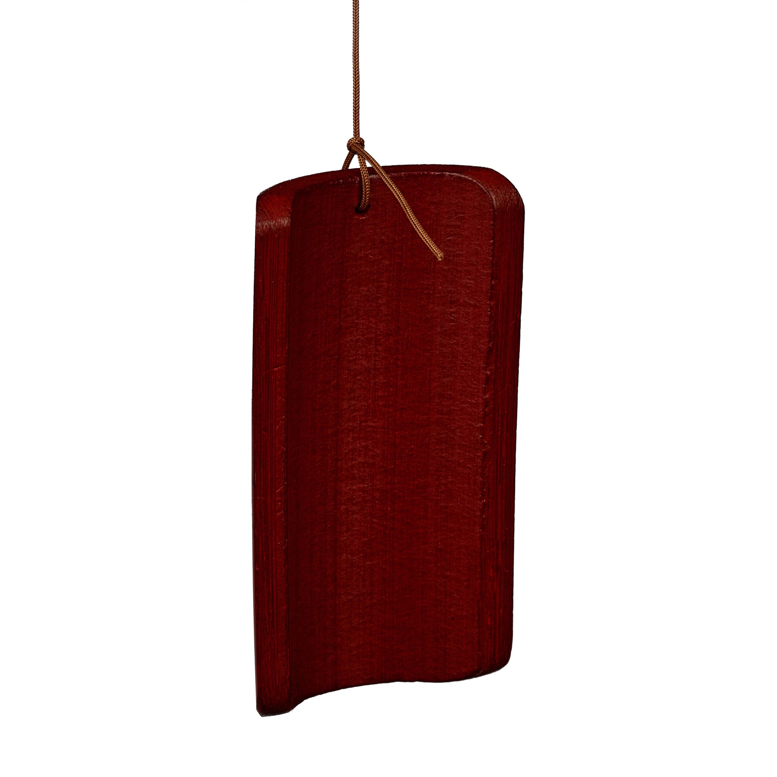 Relaxdays Carillon à Vent en Bambou, à Suspendre, Sons apaisants, H x L 60 x 21 cm, pour intérieur et extérieur, Marron