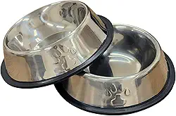 Kit 2 Comedouro 200ml Inox Tigela Pote Ração Água Cão Gato Pequeno