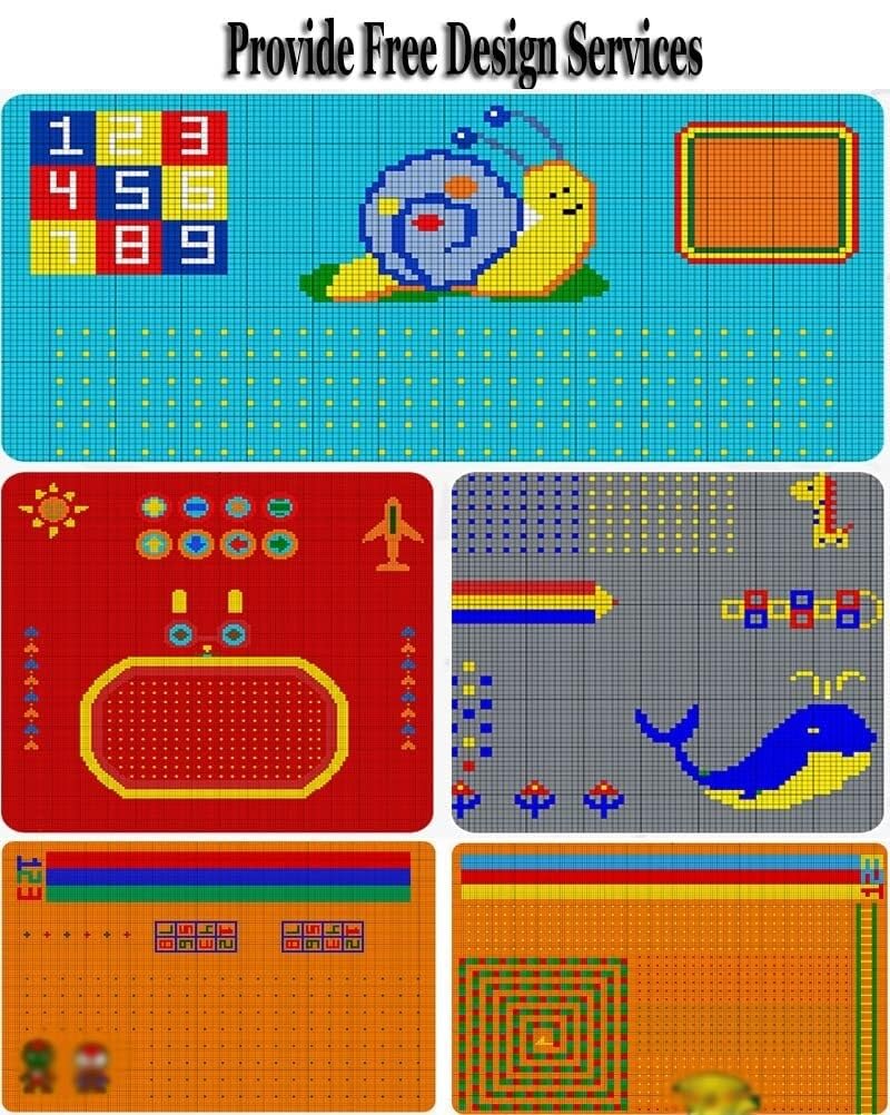 Piastrelle modulari ad Incastro per Esterni, Ideali per campi Sportivi Fai-da-Te, Adatte a scuole, asili e parchi Giochi, 53 cm (Rosse, 4 Pezzi per Confezione)