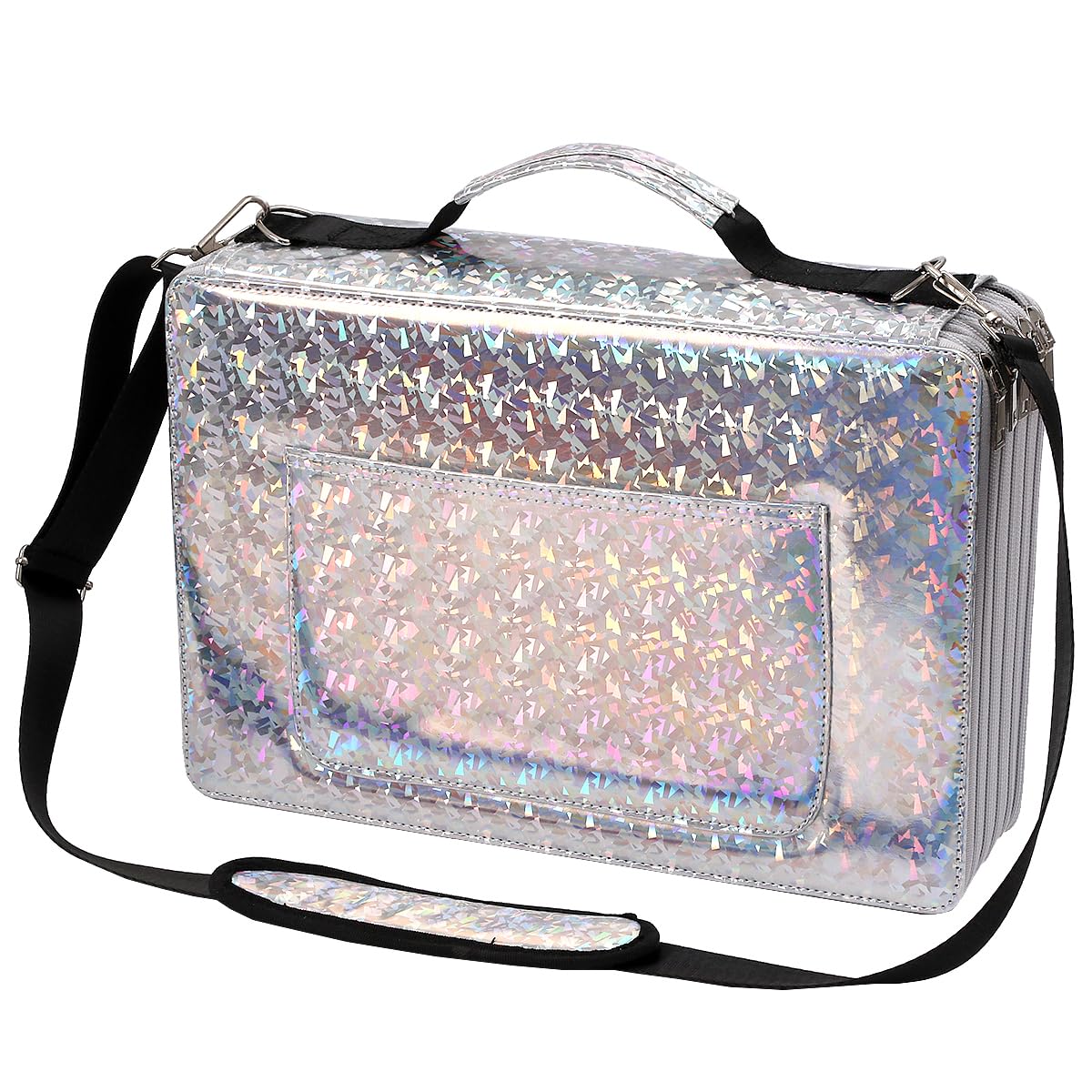 HMZSP Large Capacity Colored Pencil Case - 600 Individual Slots PU leather with Zipper Closure Portable Organizer for Watercolor Pencils Ideal for