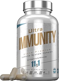 Ultra Premium Immune System Booster Supplement - Ultra Immunity | Immune System Support | Vitamin D, Vitamin C, Zinc, B12, Multivitamin 120 Capsules