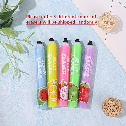 Miniatura 3 de Juego de papelería de lápices mecánicos de 0.035 in que incluye 4 lápices mecánicos con 4 tubos de recambios de plomo HB y 4 borradores Jerry para