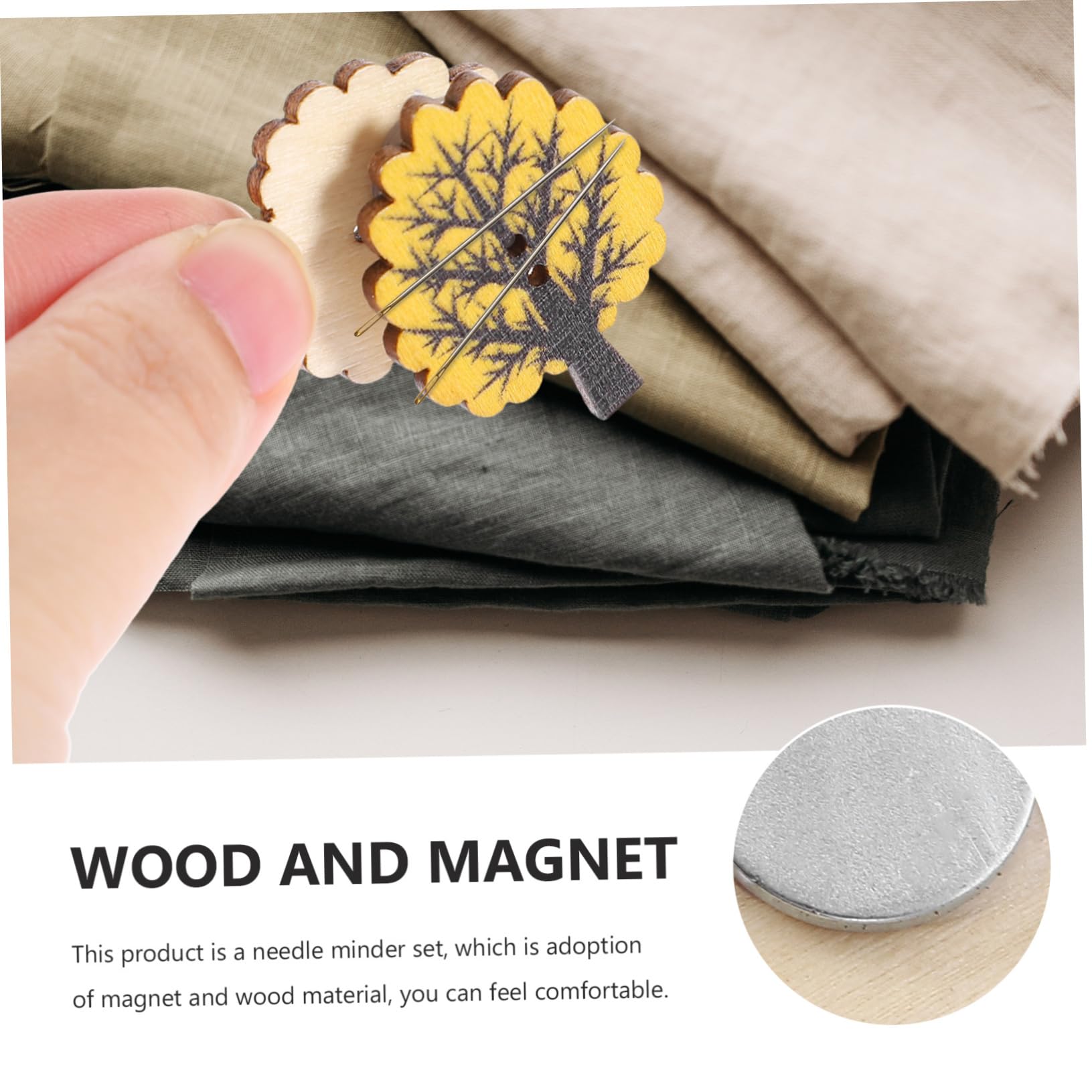 Angoily 4 Sätze Magnetische Nadelhalter Für Kreuzstich Zufällige Farben Praktische Nähzubehör Für Sicheres Aufbewahren Von Nadeln Und Kleinen Metallgegenständen 6 Stück * 4