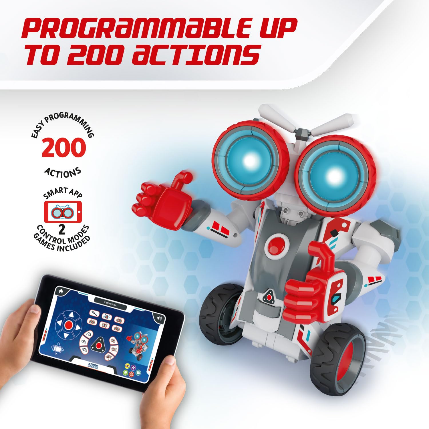Xtrem Bots - Sam | Roboter Kinder ab 8 Jahre | Roboter Spielzeug | Robot Programmierbar Kinder 200 Aktionen | Robots Spielzeug | Geschenk Junge 8 Jahre