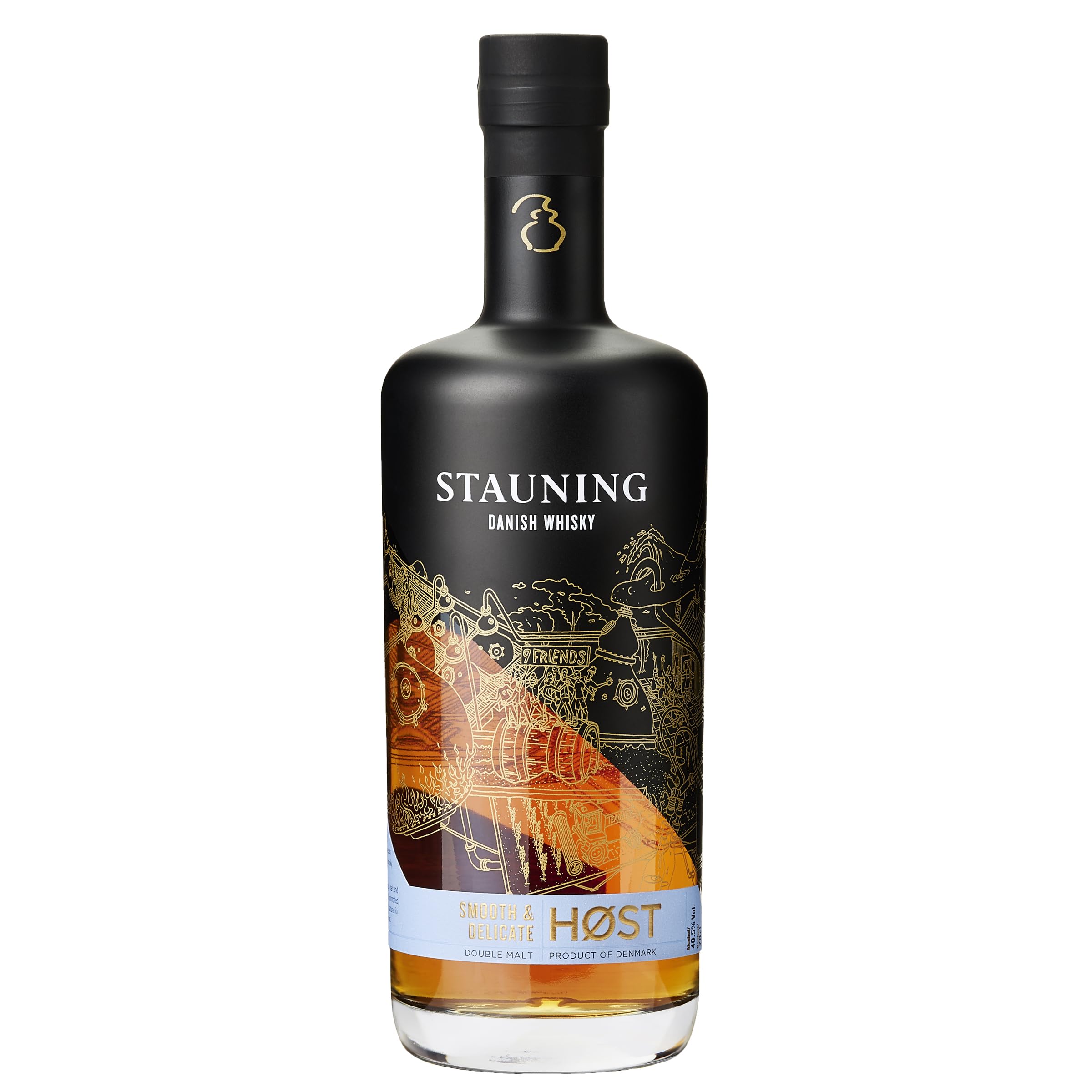 Stauning Høst - Dänischer Whisky | Double Malt | Direkt befeuert in kleinen Pot-Stills destilliert | 40,5% Vol. | 700ml Høst Whisky