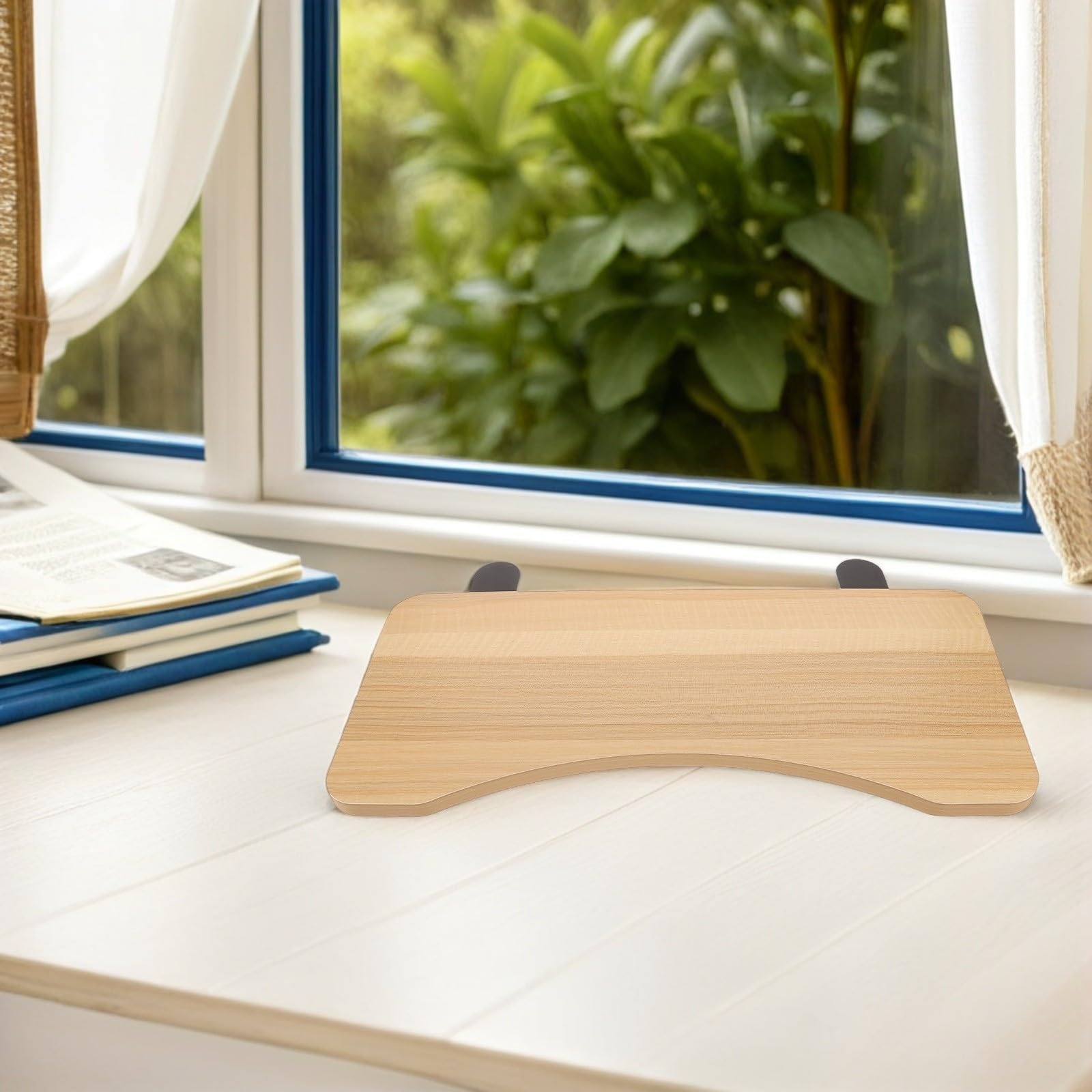 Klemmbare Schreibtischverlängerung aus MDF mit Ergonomischer Armstütze
