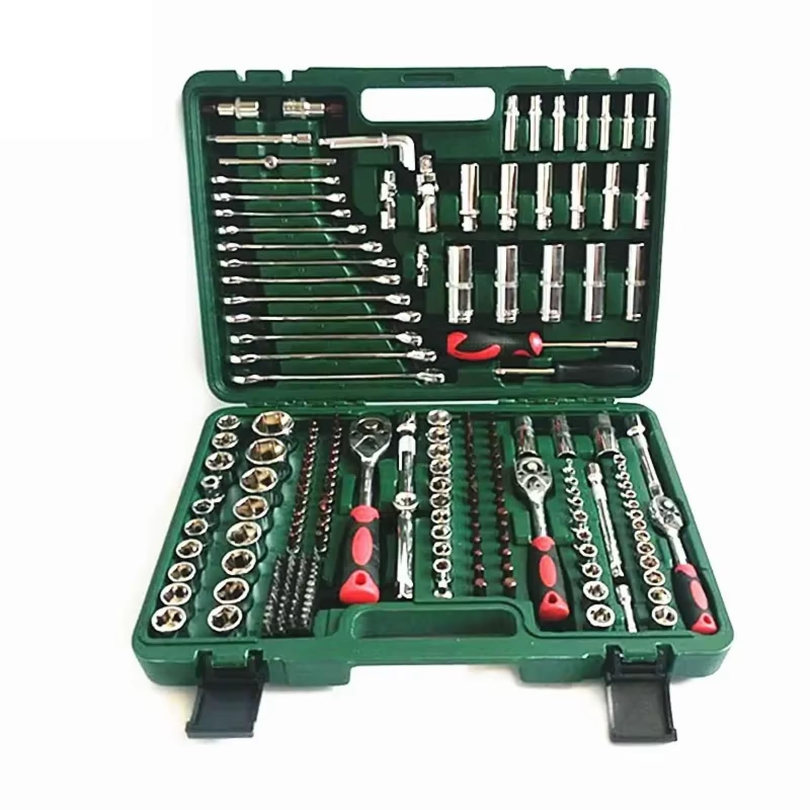 Maletín herramientas multiusos Caja Herramientas Manga Reparación Automotriz Desmontaje Inyector Kit El Hogar Herramientas Manuales Trinquete Y Estuche 216 Uds.