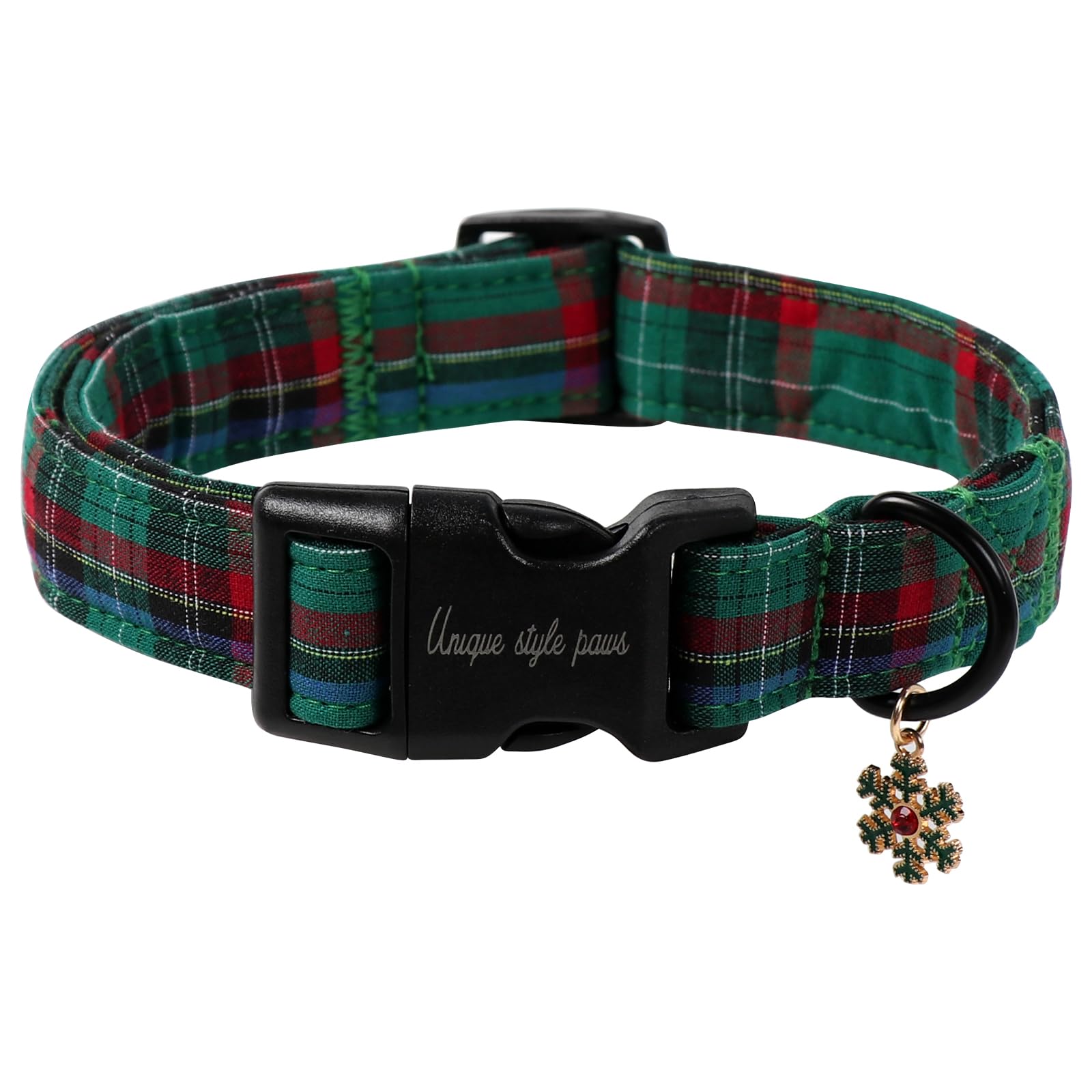 Unique style paws Hundehalsband mit Schnellverschluss aus Baumwolle, buntes Blumenmuster, langlebiges Geschenk, niedlich, für kleine, mittelgroße und große Hunde und Hündinnen