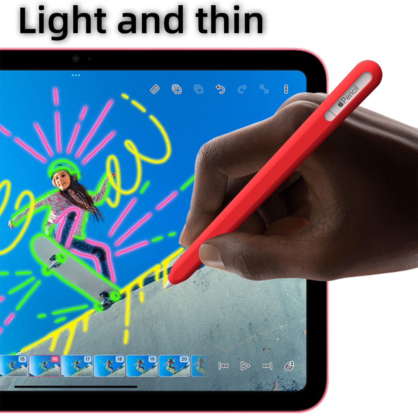 Amazon.com: Silicone Cover Sleeve for Apple Pencil USB-C Ultra