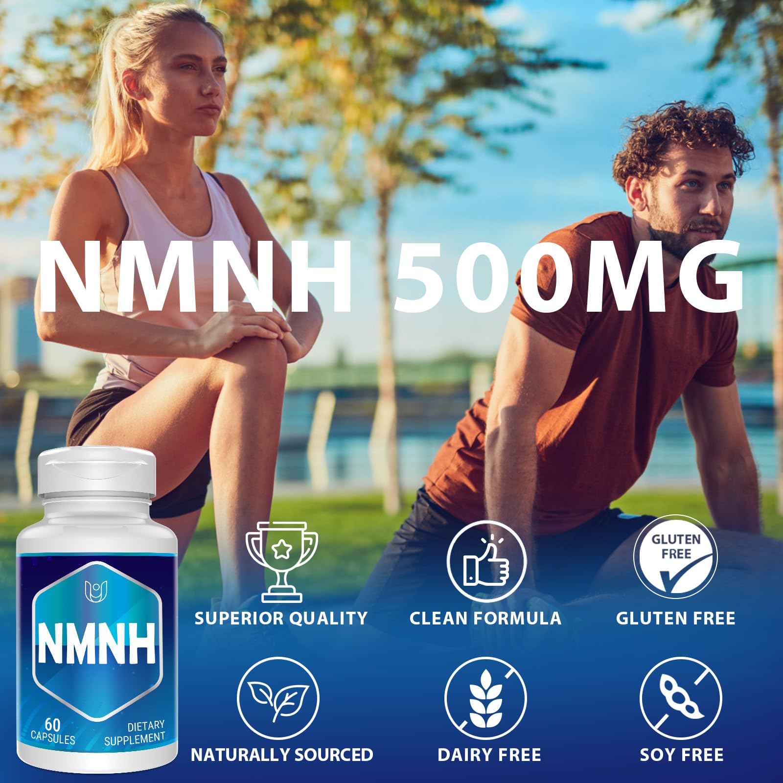 NMNH Supplement, Nad Supplement for Anti-Aging, 240 Capsules (240 Servings) — Amazon image 4