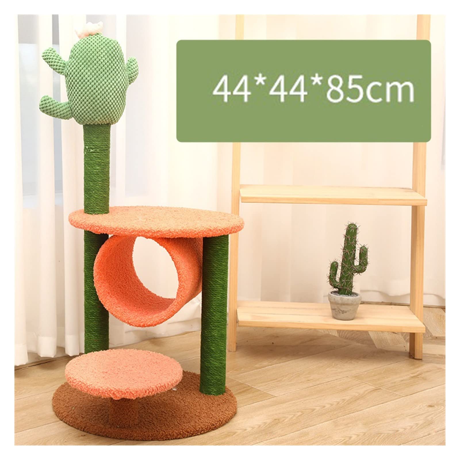 Centrum Aktywności Kotów Cactus koci plac zabaw mała półka dla kota żwirek drapak zintegrowana platforma do skakania kotów