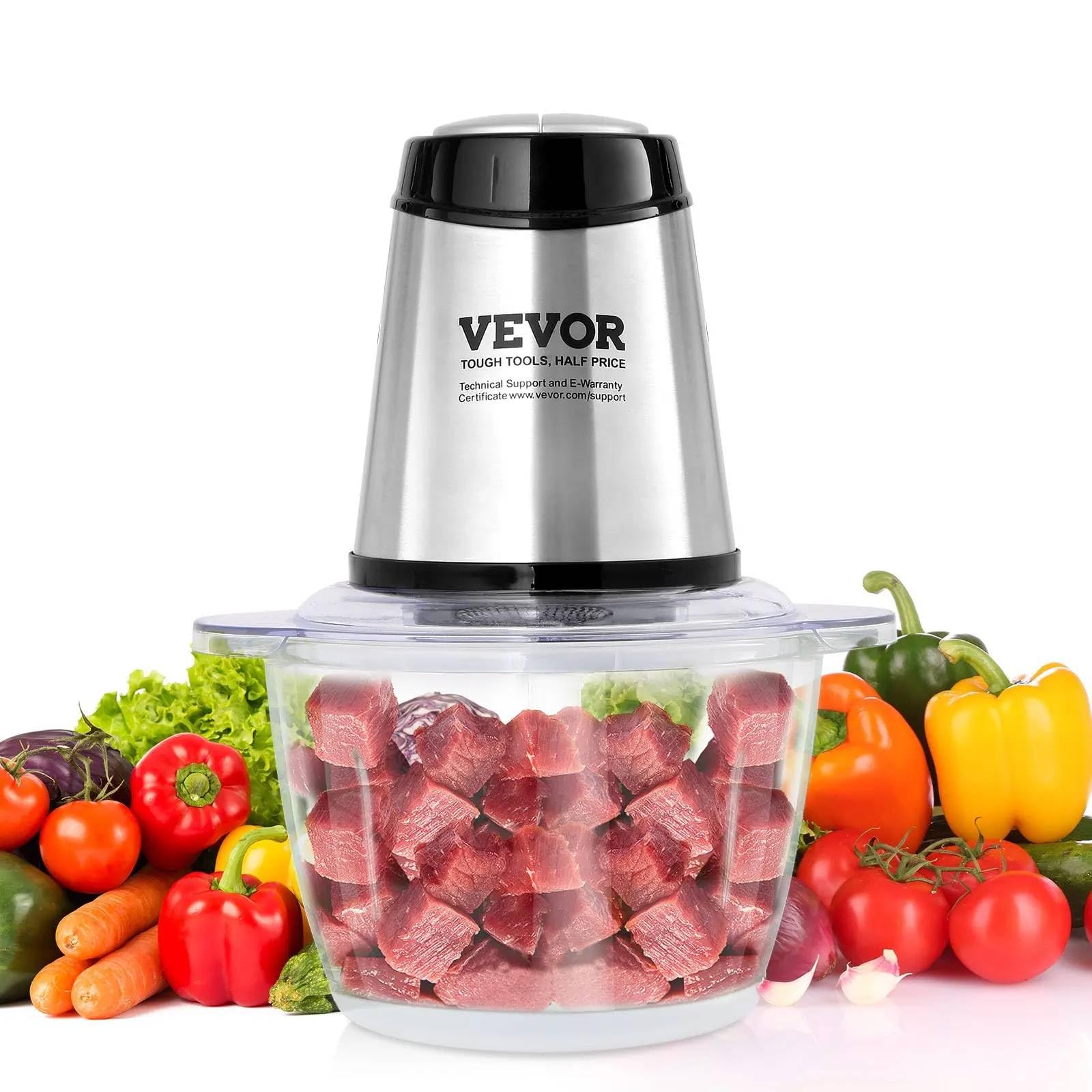 Mann Mart‚Powerful 400W Electric Food Processor & Meat Grinder with 2 Speeds and 4 Blades for Efficient Food Prep-picture-18
