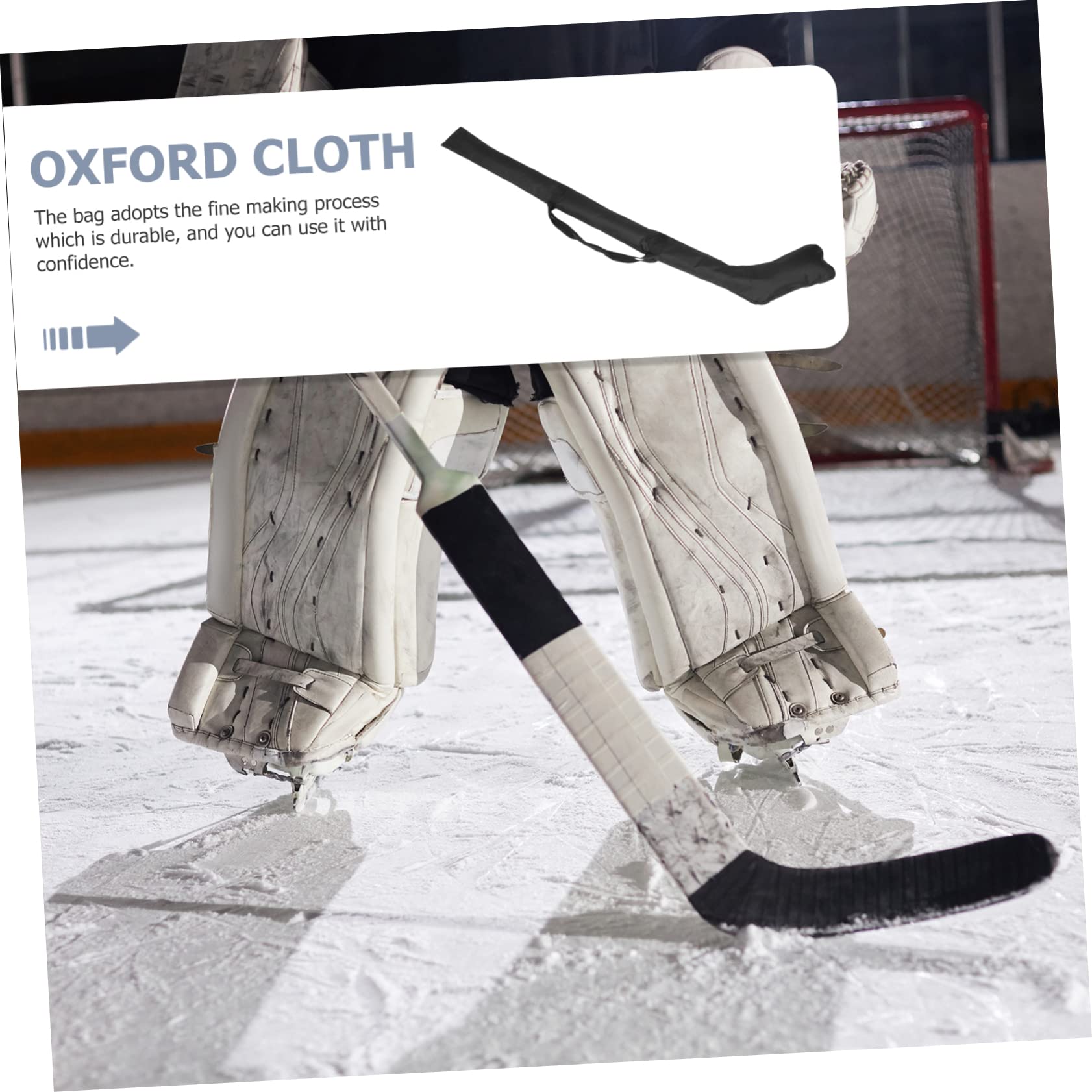 UKCOCO Bolsa Cremallera Fácil de Usar para Palo de Hockey en Color Negro de Tela Oxford Resistente al Desgaste y Diseño Especial para Ajuste