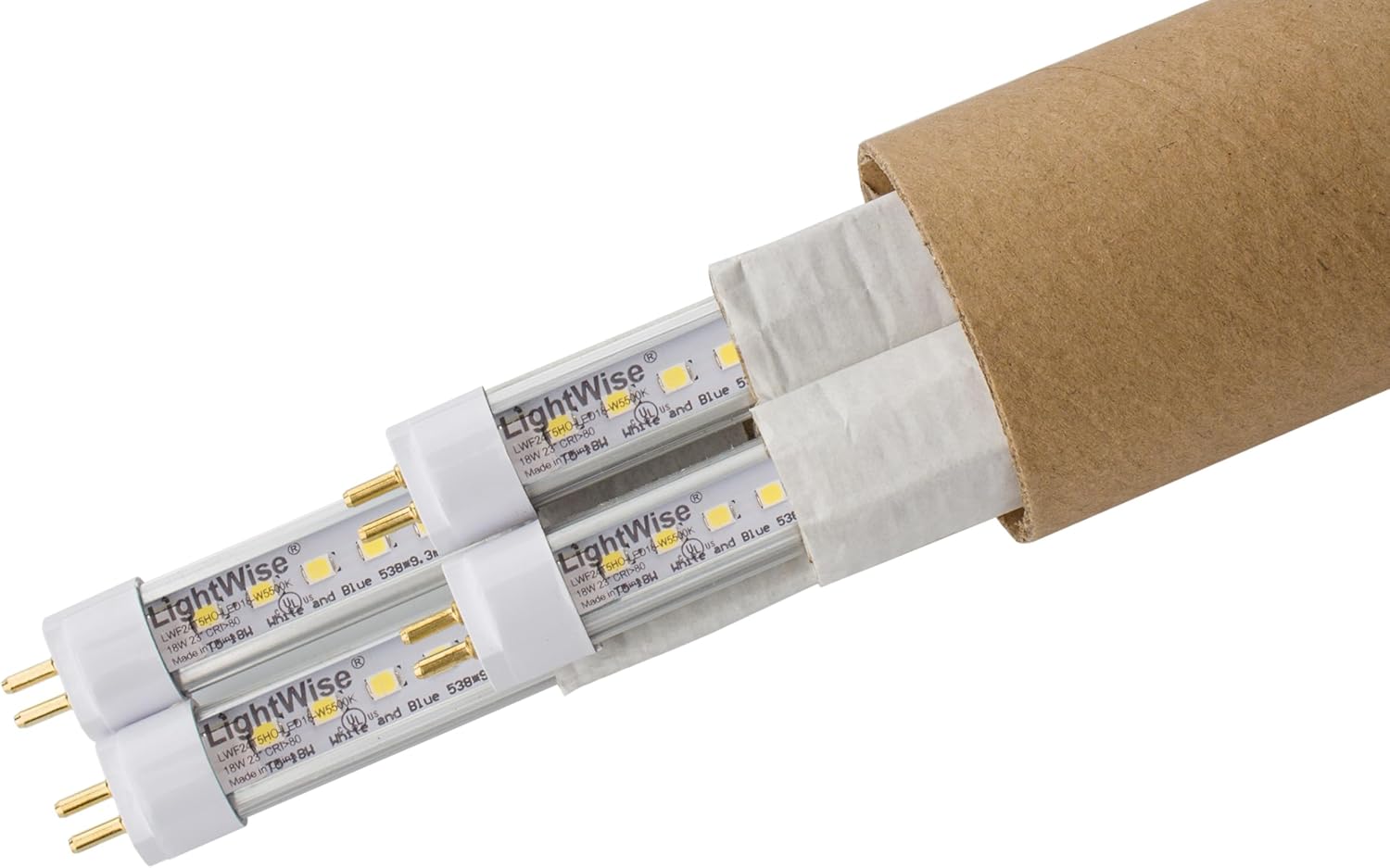 LightWise T5 LED Grow Tube, Full Spectrum + FR Lights, 4 Pack, 2Ft-18W/22W, 4Ft-28W/42W (LWL42W, 46")