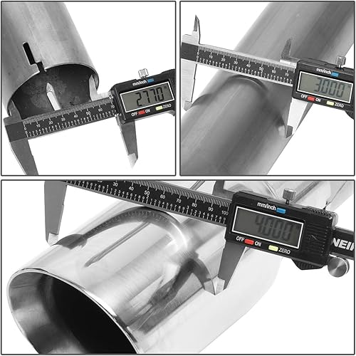 Miniatura 7 de DNA MOTORING CBE-MU-CC16-62L Sistema de escape trasero de acero inoxidable para gato compatible con Chevy Camaro 16-18 6.2L V8