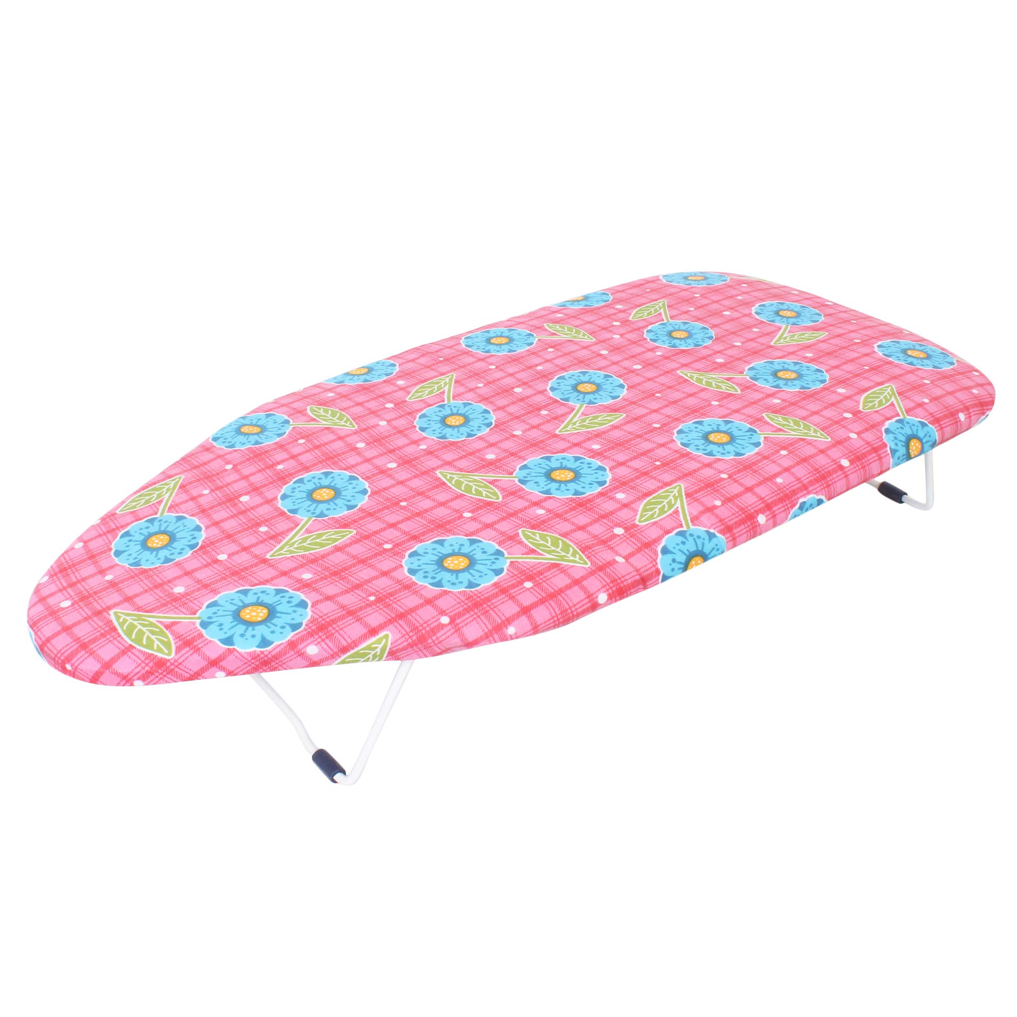 ORRIL Wooden Tabletop Ironing Board Ironing Table Top Board Foldable with Grilled Iron Holder (122 * 47 cms)-Made in India