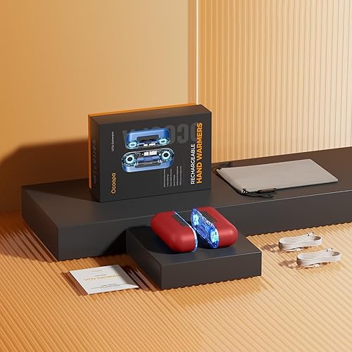 Miniatura 36 de OCOOPA Calentadores de manos recargables, paquete de 2, calentador de manos eléctrico magnético, 16 horas de calor, 4 niveles de calor hasta 145 ℉