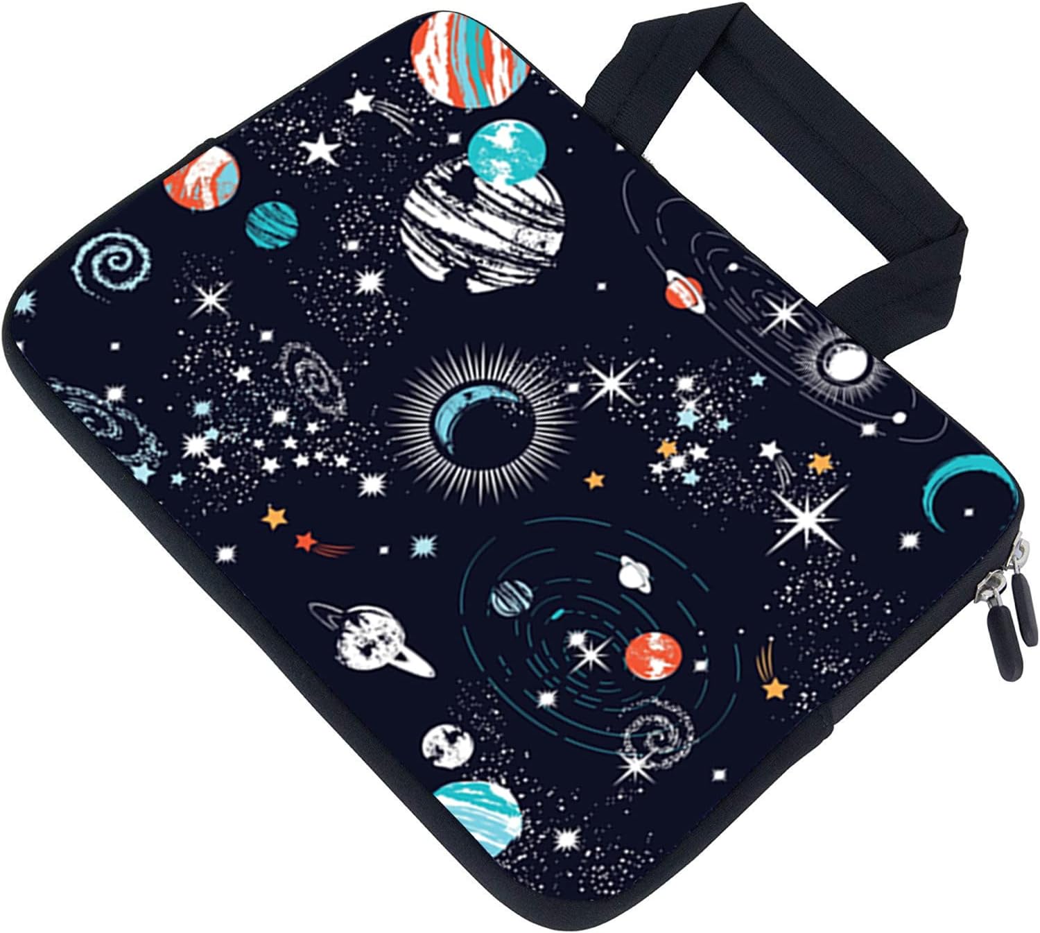 AMARY14 15 15.4 15.6 inch Laptop Handle Bag Computer Protect Case Pouch Holder Notebook Sleeve Neoprene Cover (Galaxy) - Image 5