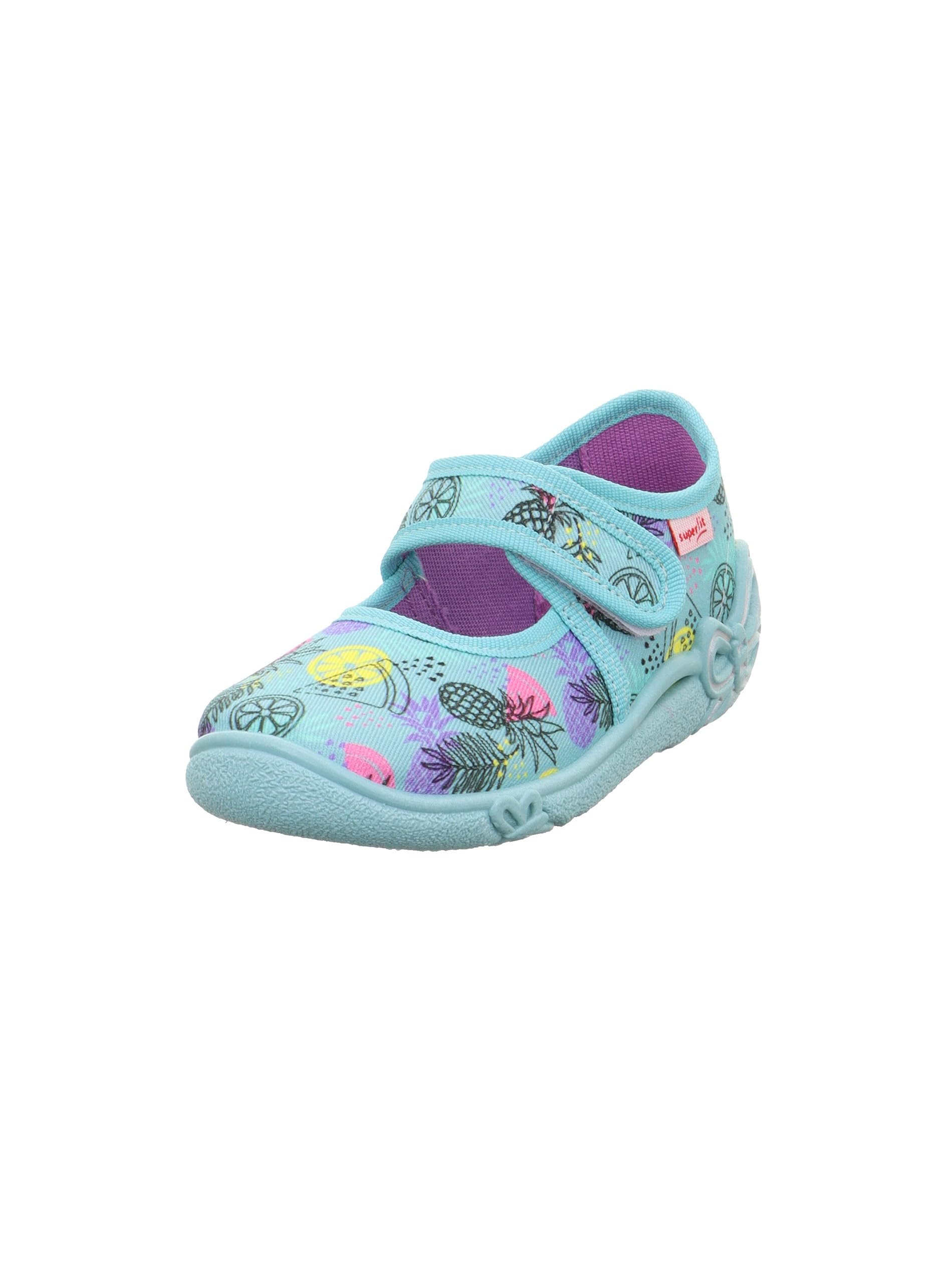 Superfit Belinda 0-500259 Girls' Slippers, Light Green Multicoloured 7520, 25 EU