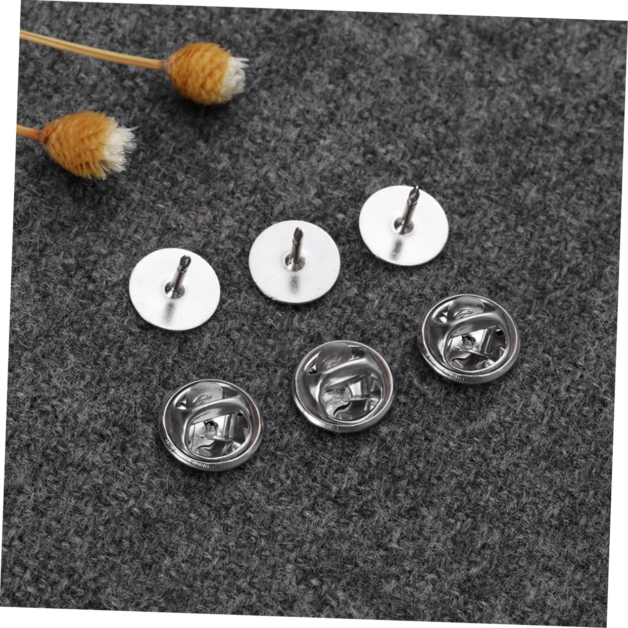 300pcs Delicate Horse Needle Buckles Nickel Base Secure Clutch Backs for Tie Tacks Lapel and Crafts