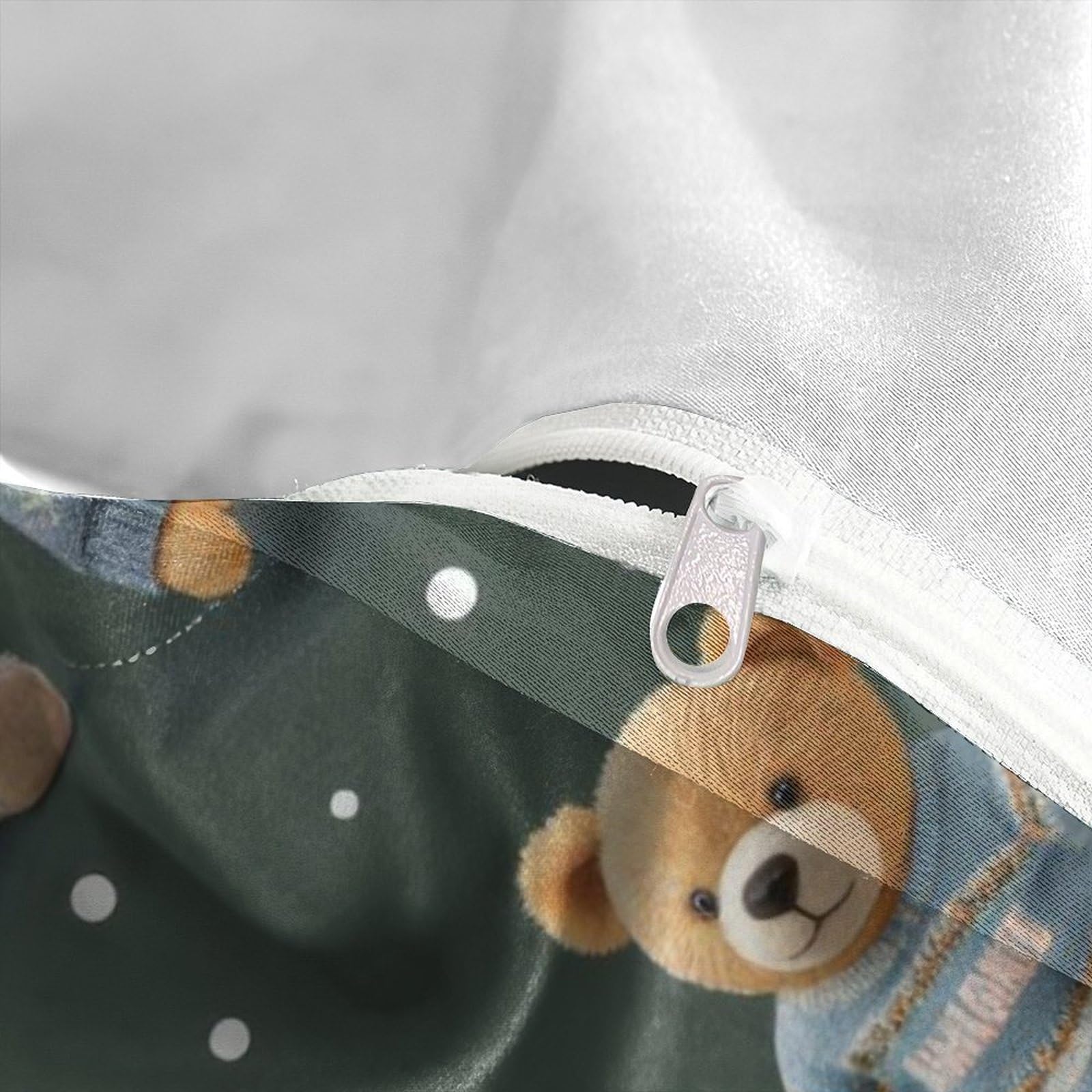 3D Druck Niedliche Teddybär Mikrofaser Bettbezug Weich Schlafzimmer Deko Teddybären Bettwäsche Set für jedes Alter Geschenk Super King（260x220cm）