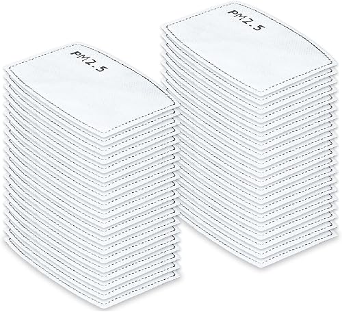 Miniatura 8 de Tomorotec Paquete de 60 Juego de filtros de tamaño infantil para máscara facial, paquete de 5 capas, manualidades para actividades en interiores y