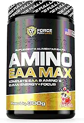 AMINO EAA MAX 9 Aminoácidos Essenciais 300g Ação Pós Treino/Intra Treino With Eletrolytes - Force Full Labz (Red Fruits (Frutas Vermelhas)
