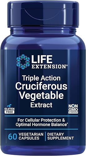 Life Extension Extracto de verduras crucíferas de triple acción 60 cápsulas vegetarianas ayuda a mantener la salud del ADN y niveles hormonales ya disponible en Yaxa Colombia