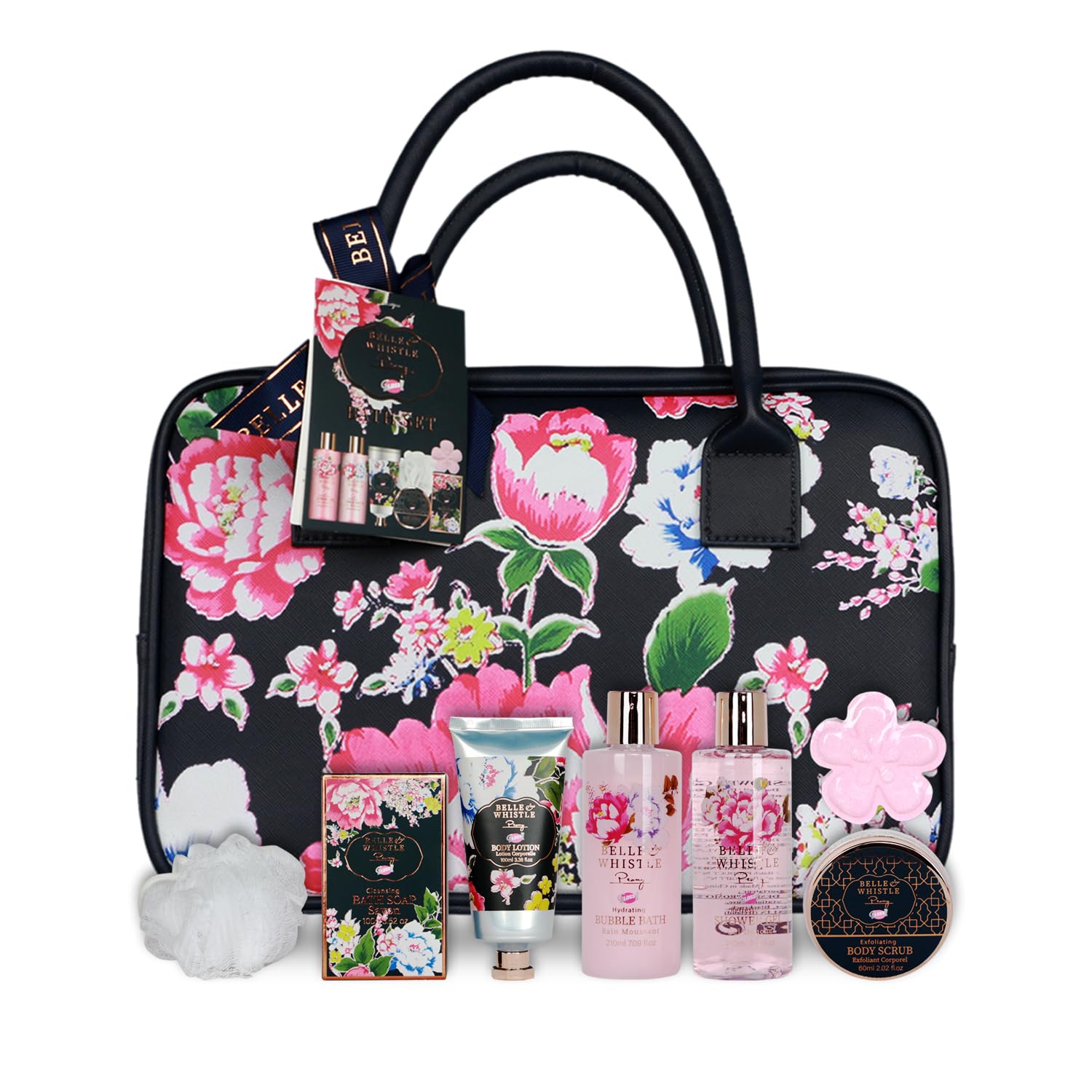 GLOSS ! Cofanetto da bagno Belle & Whistle – Cofanetto bellezza e cura del corpo – Cofanetto regalo originale per donna, compleanno, Natale, insegnante, festa della mamma - SAC