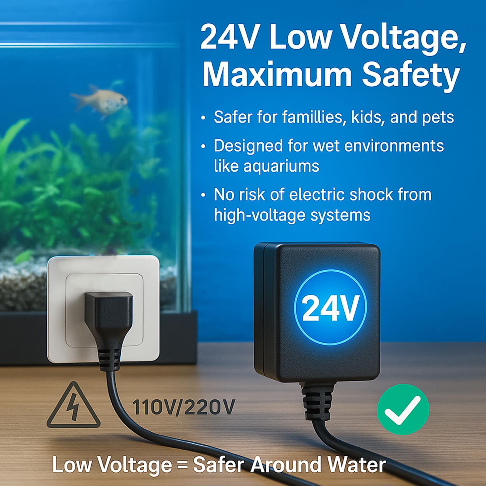 Filtro acquario 660GPH sterilizzatore UV per acquario per 100-400 galloni pompa potente 24V DC per grande filtro per immersione a freddo per laghetto Koi macchina verde uccidere con rimozione