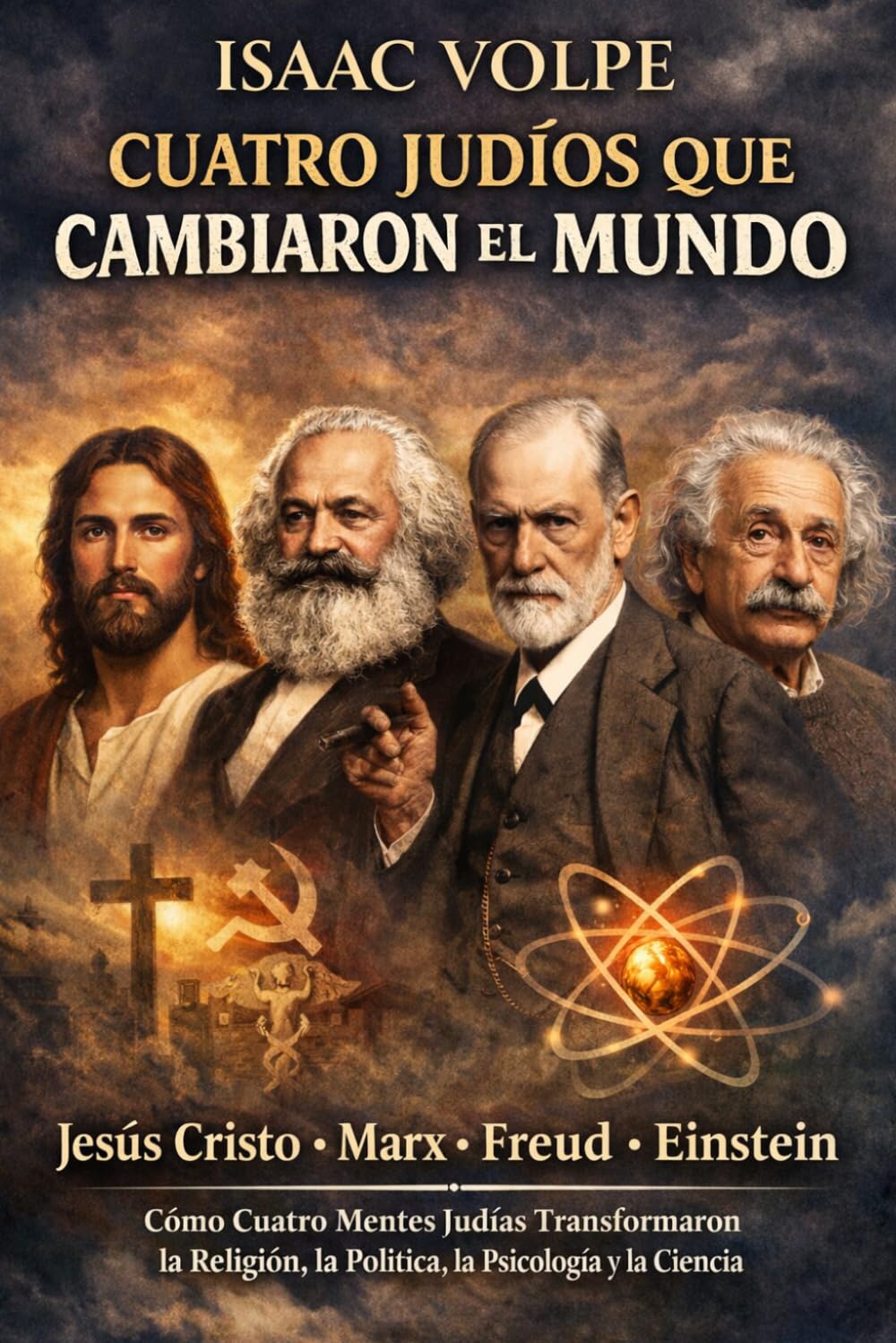 CUATRO JUDÍOS QUE CAMBIARON EL MUNDO. Jesús Cristo. Marx. Freud. Einstein: Cómo cuatro mentes judías transformaron la religión, la política, la psicología y la ciencia.