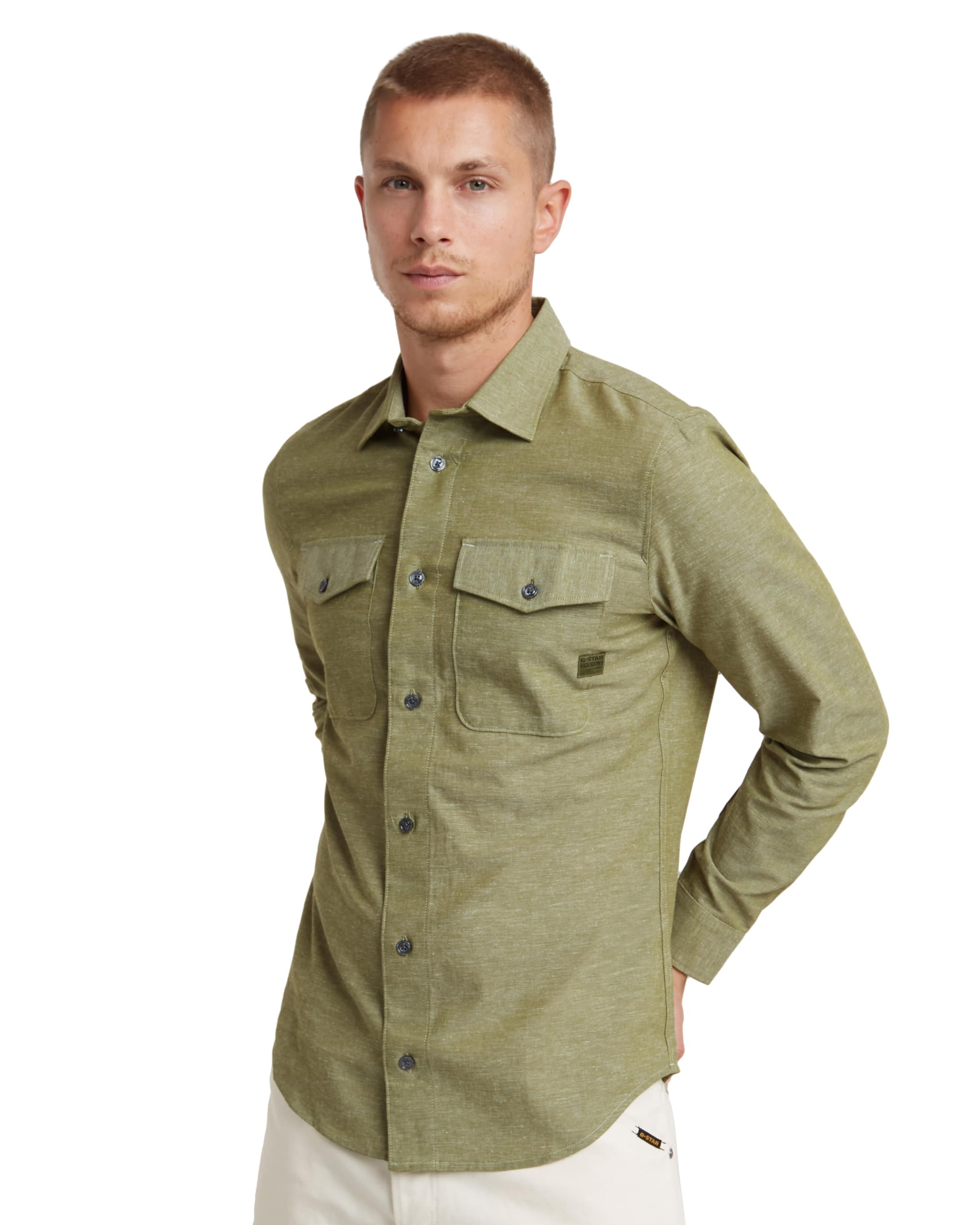 G-Star RAW Herren Marine Slim Hemd